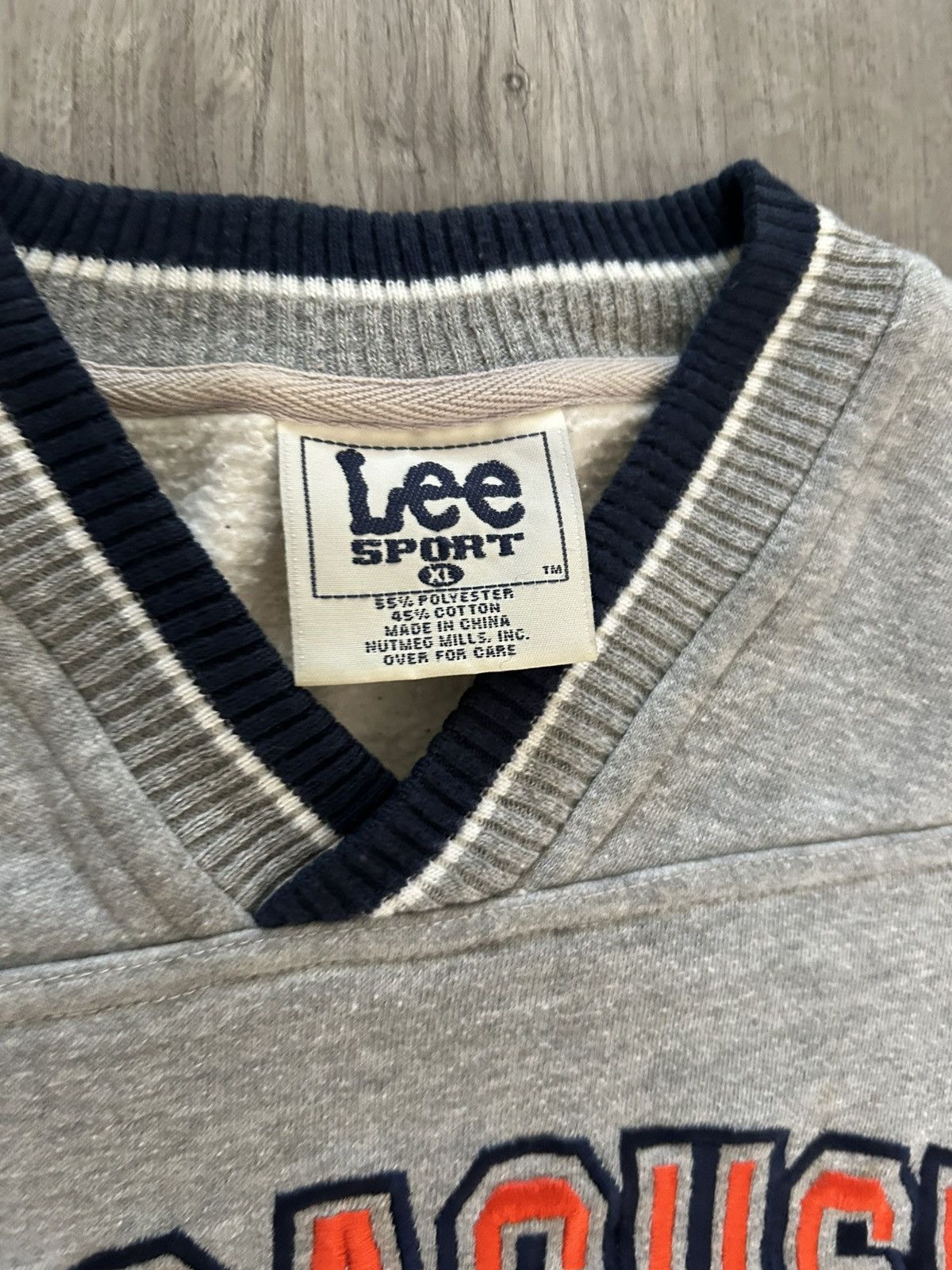 Lee Vintage 90s Syracuse University Grey crewneck sweatshirt Size US XL / EU 56 / 4 - 2 Thumbnail