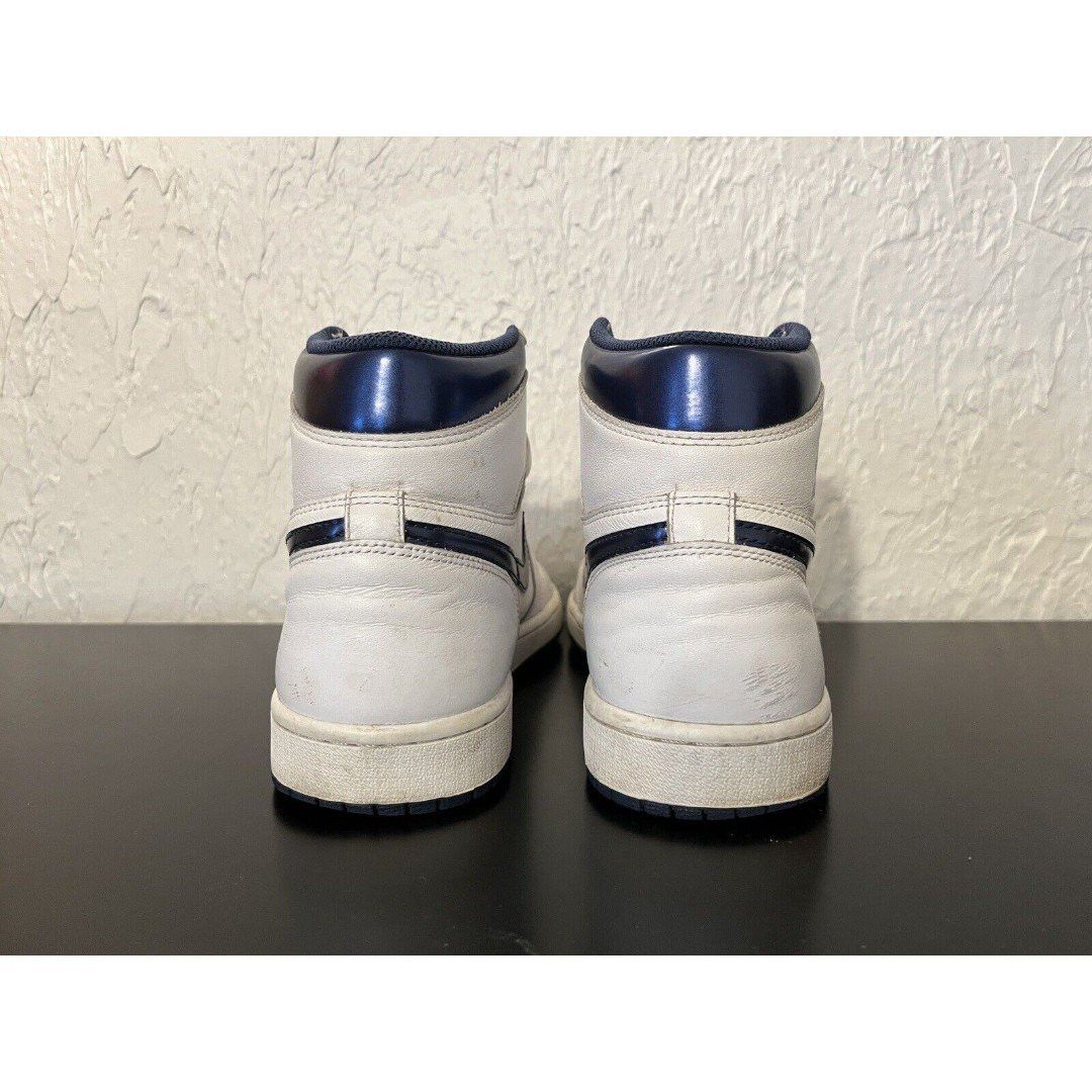 Jordan Brand × Nike US 9.5 Nike Air Jordan 1 Retro High OG Metallic Navy Blue Size US 9.5 / EU 42-43 - 5 Thumbnail