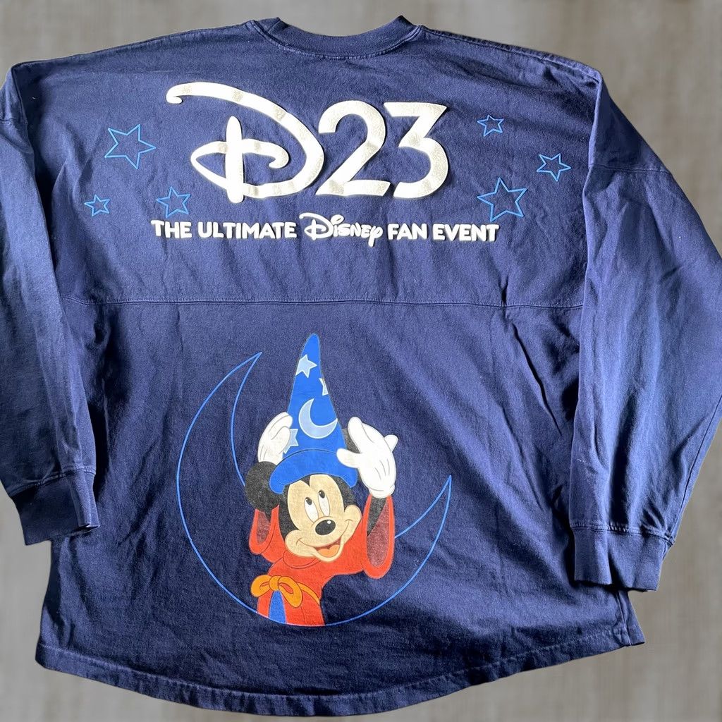 Disney Disney Spirit Jersey Shirt Mens XL Blue Long Sleeve D23 Sorcerer Mickey Stars Size US XL / EU 56 / 4 - 1 Thumbnail