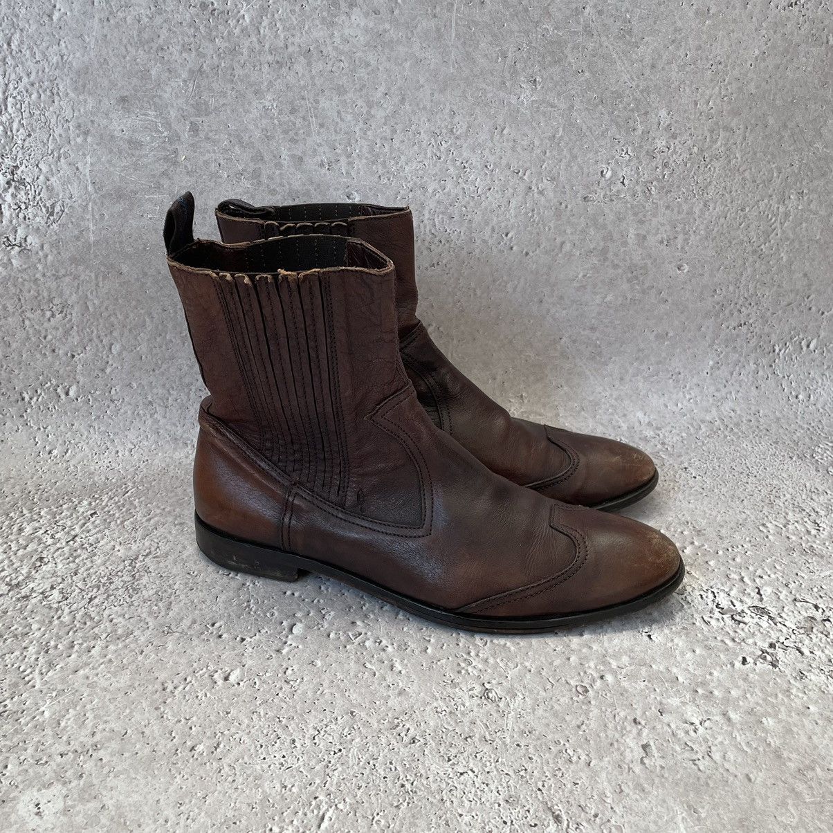 MoMA MoMA Dallas Leather Ankle Boots 43 Size US 9 / EU 42 - 1 Thumbnail