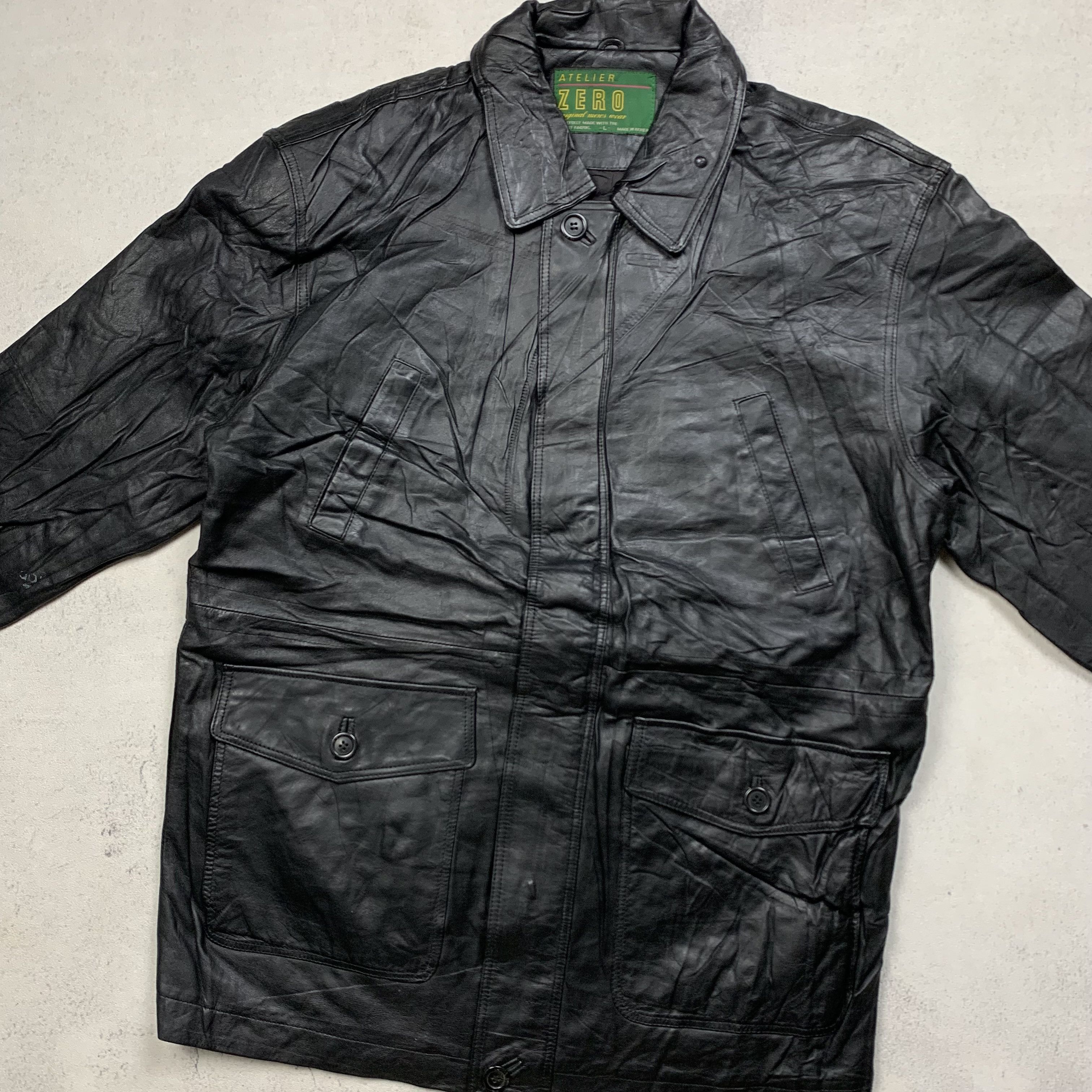Genuine Leather Vintage Genuine Real Leather Jacket High Qualitty Coat Size US L / EU 52-54 / 3 - 2 Thumbnail
