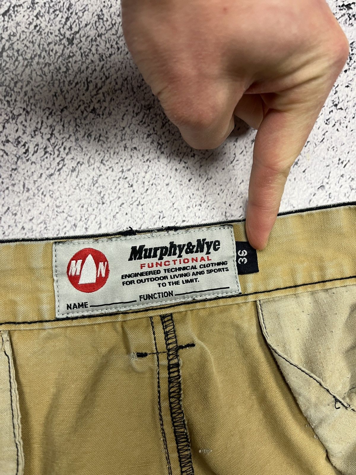 Japanese Brand × Vintage Murphy & Nye Distressed Work Cargo Baggy Pants Avant Garde Size US 36 / EU 52 - 13 Thumbnail