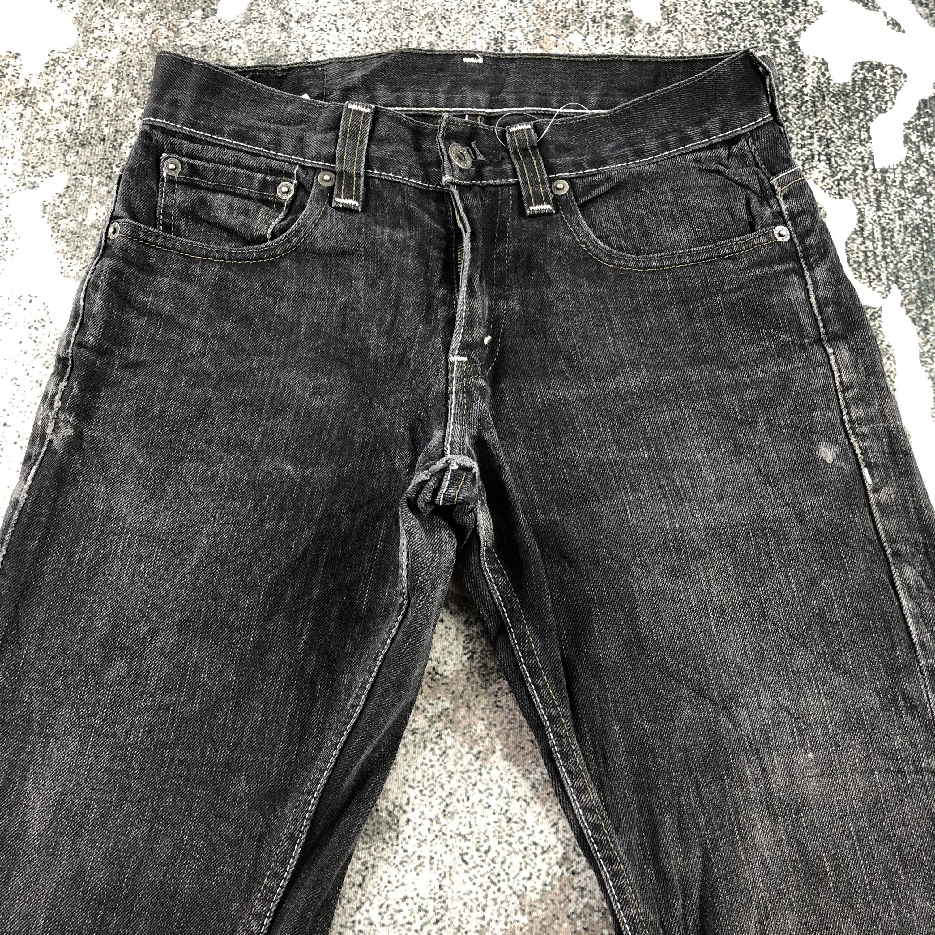 Levi's Vintage Levi's 511 Jeans Faded Black Denim KJ1416 Size US 29 - 3 Thumbnail