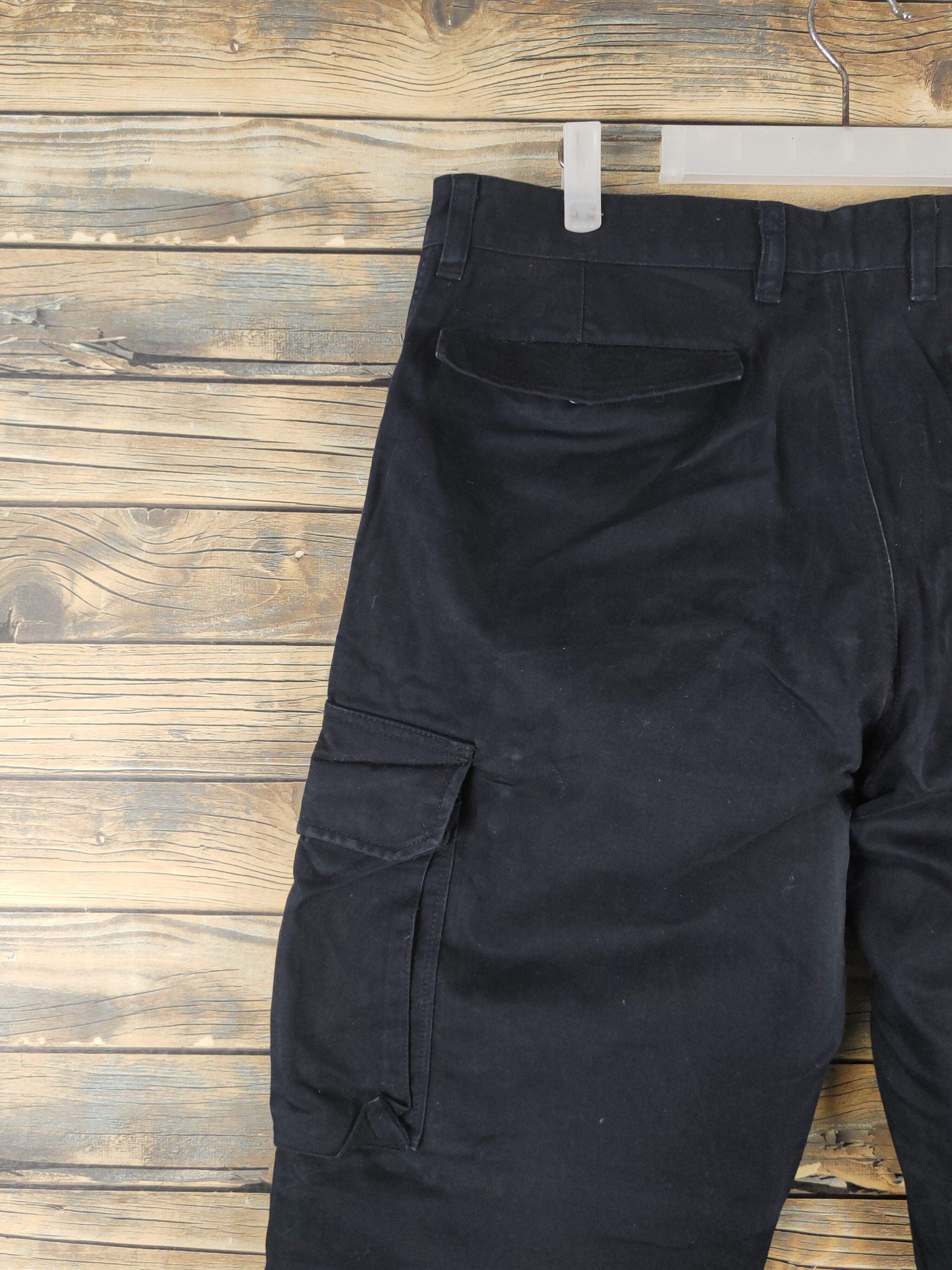 Japanese Brand DL Japanese Brand Black Multipocket Cargo Pants #1773 Size US 35 - 8 Thumbnail