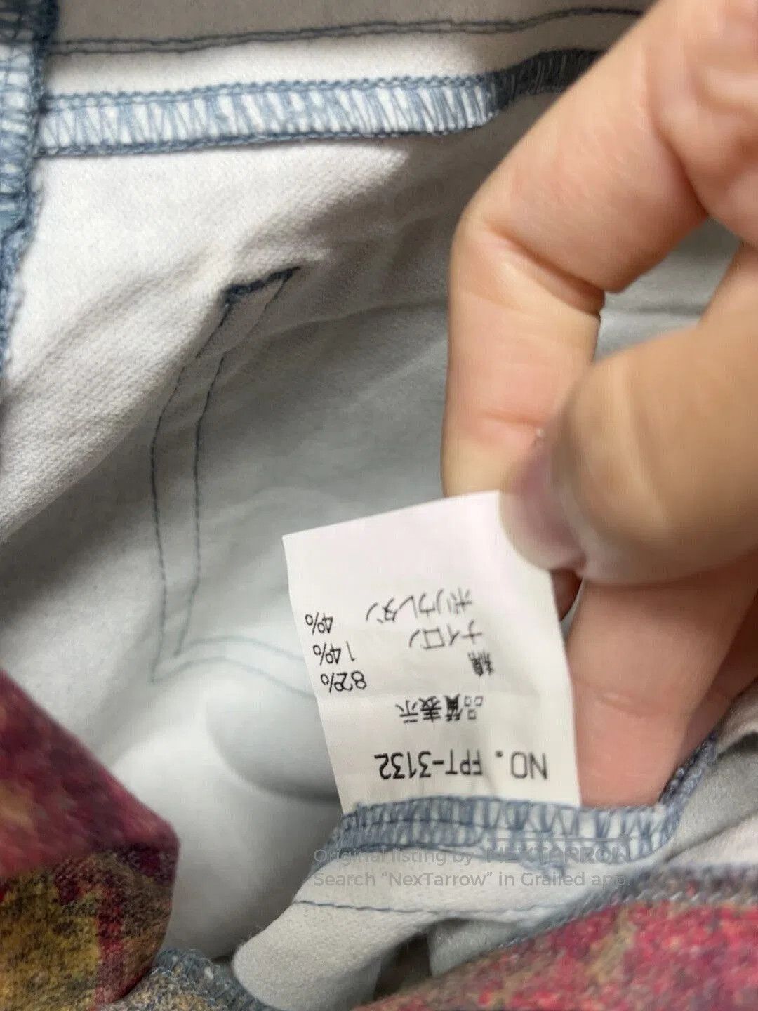Tornado Mart Beautiful Painted Denim Rose Jeans. Size 37" - 5 Thumbnail