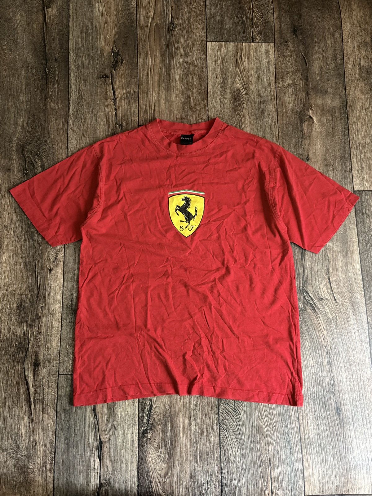 Ferrari Vintage 2000s Ferrari Official Red Men's Racing Formula 1 Size US XL / EU 56 / 4 - 1 Thumbnail