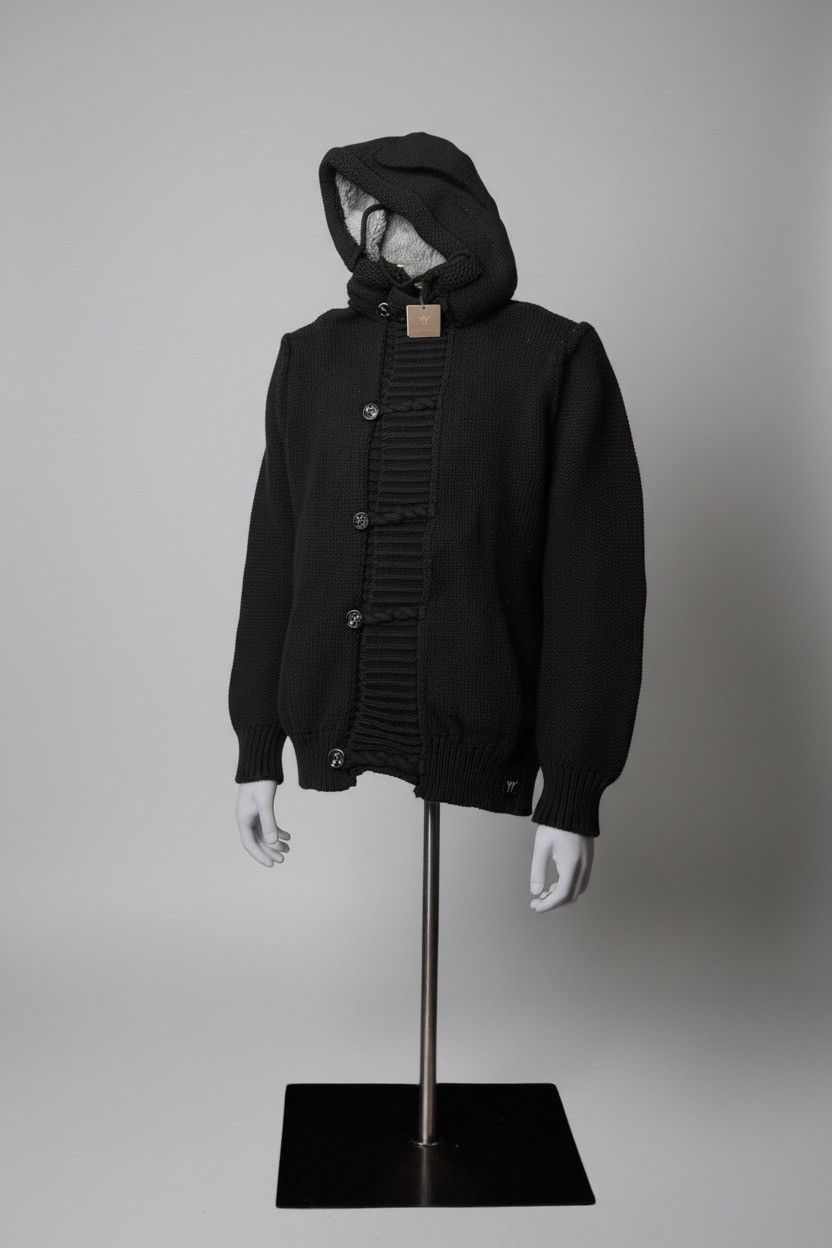 Other Primo Emporio Chunky Knit Hooded Cardigan Black Deadstock Size US XXL / EU 58 / 5 - 1 Thumbnail