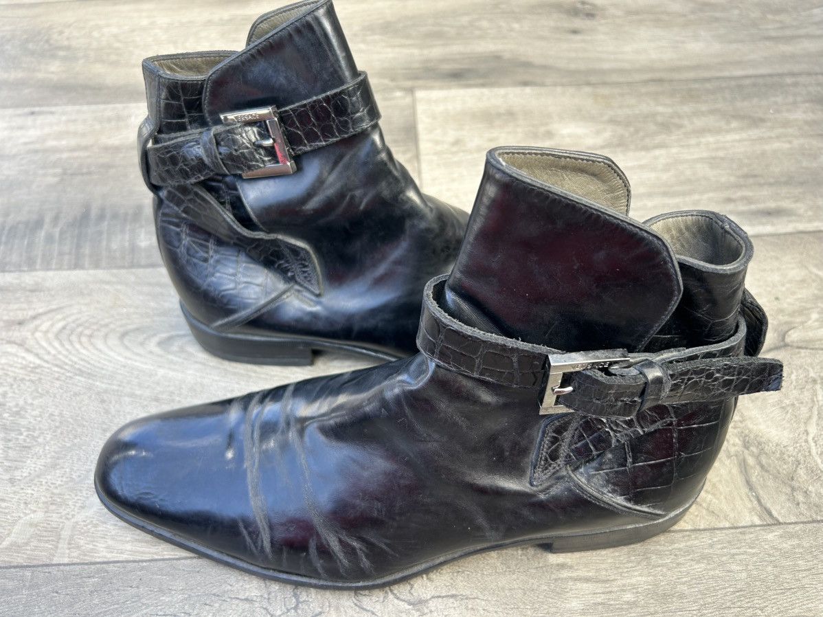 Versace Versace black leather ankle boots. Size US 8.5 / EU 41-42 - 4 Thumbnail