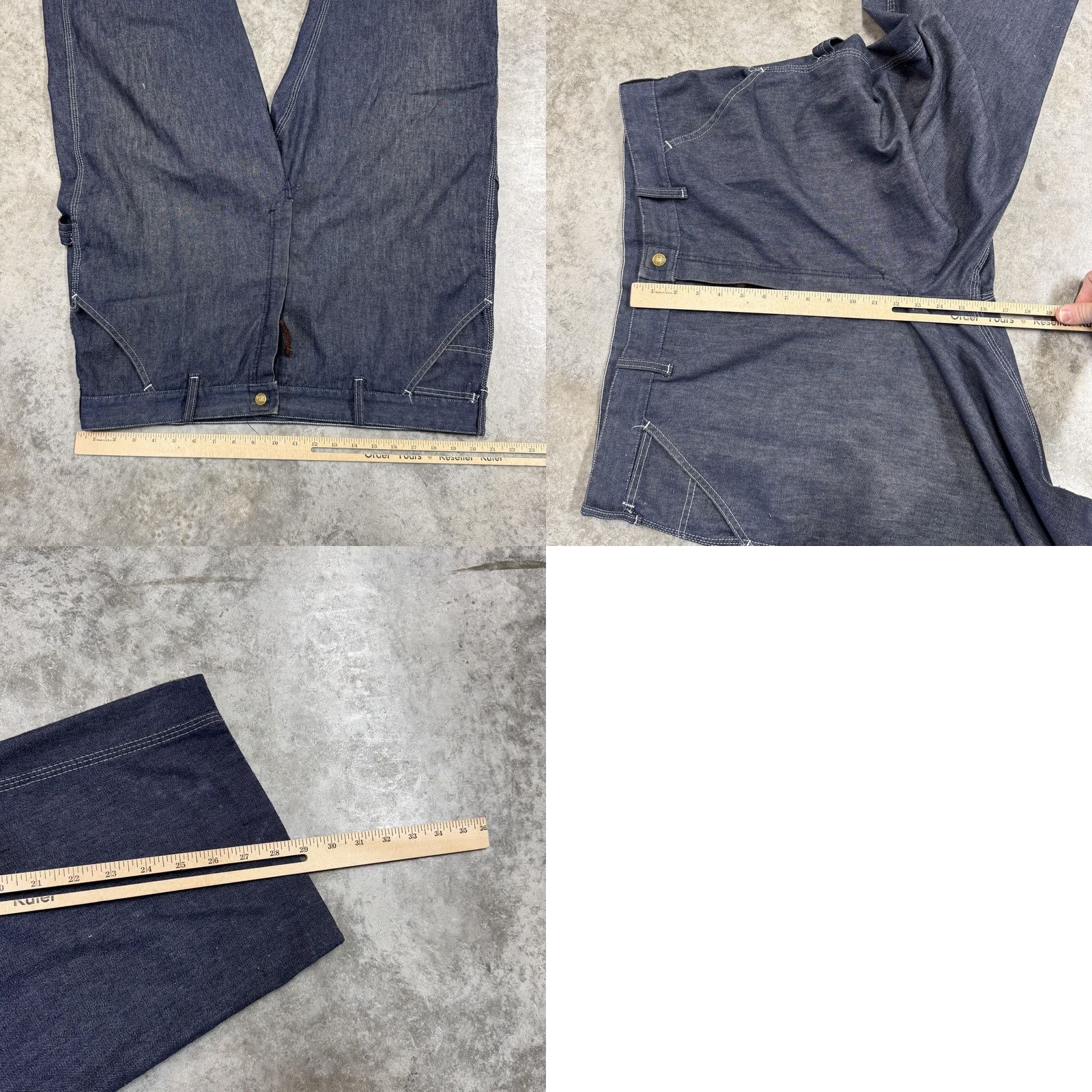 Sears VINTAGE Sears Jeans Mens 42x30 Blue Perma-Prest Workwear Straight Carpenter 70s Jeans Mens Blue 42x30 Vintage Sears Size US 42 / EU 58 - 8 Thumbnail