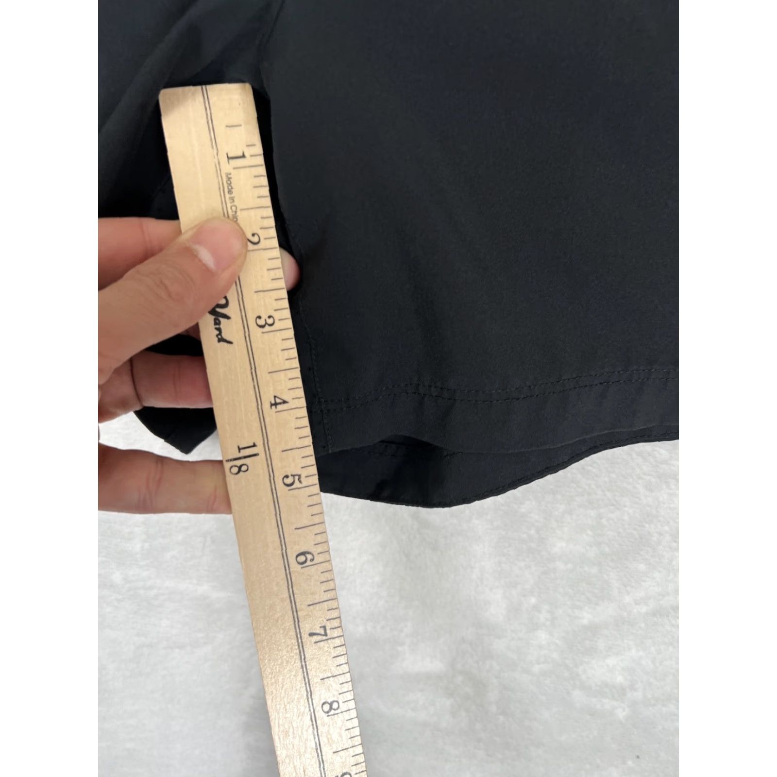 Nike Nike Dri Fit Running Athletic Shorts Women M Black Gray Stripe Swoosh Size 32" / US 10 / IT 46 - 3 Thumbnail