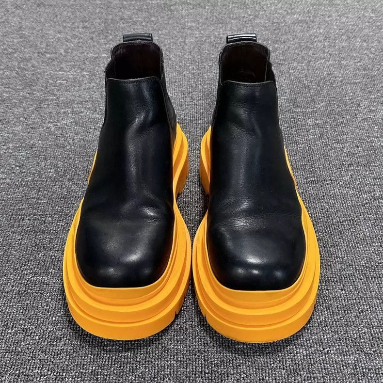 Bottega Veneta Chunky Black and Yellow Boots-2506 Size US 8 / EU 41 - 2 Thumbnail