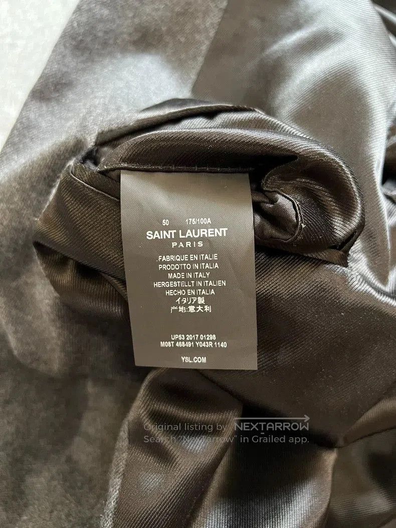 Saint Laurent Paris Saint Laurent Gray Wool Overcoat Size 50. Size US L / EU 52-54 / 3 - 5 Thumbnail
