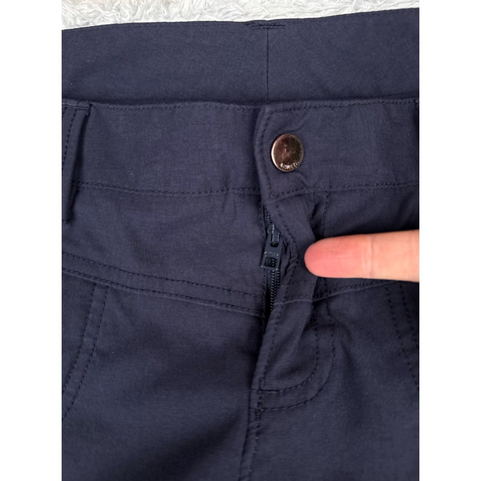 Athleta Athleta Pants Womens 10 Blue Flare Bootcut Nylon Blend Low Zip Pockets 32x34 Shoes? Size 32" / US 10 / IT 46 - 5 Thumbnail