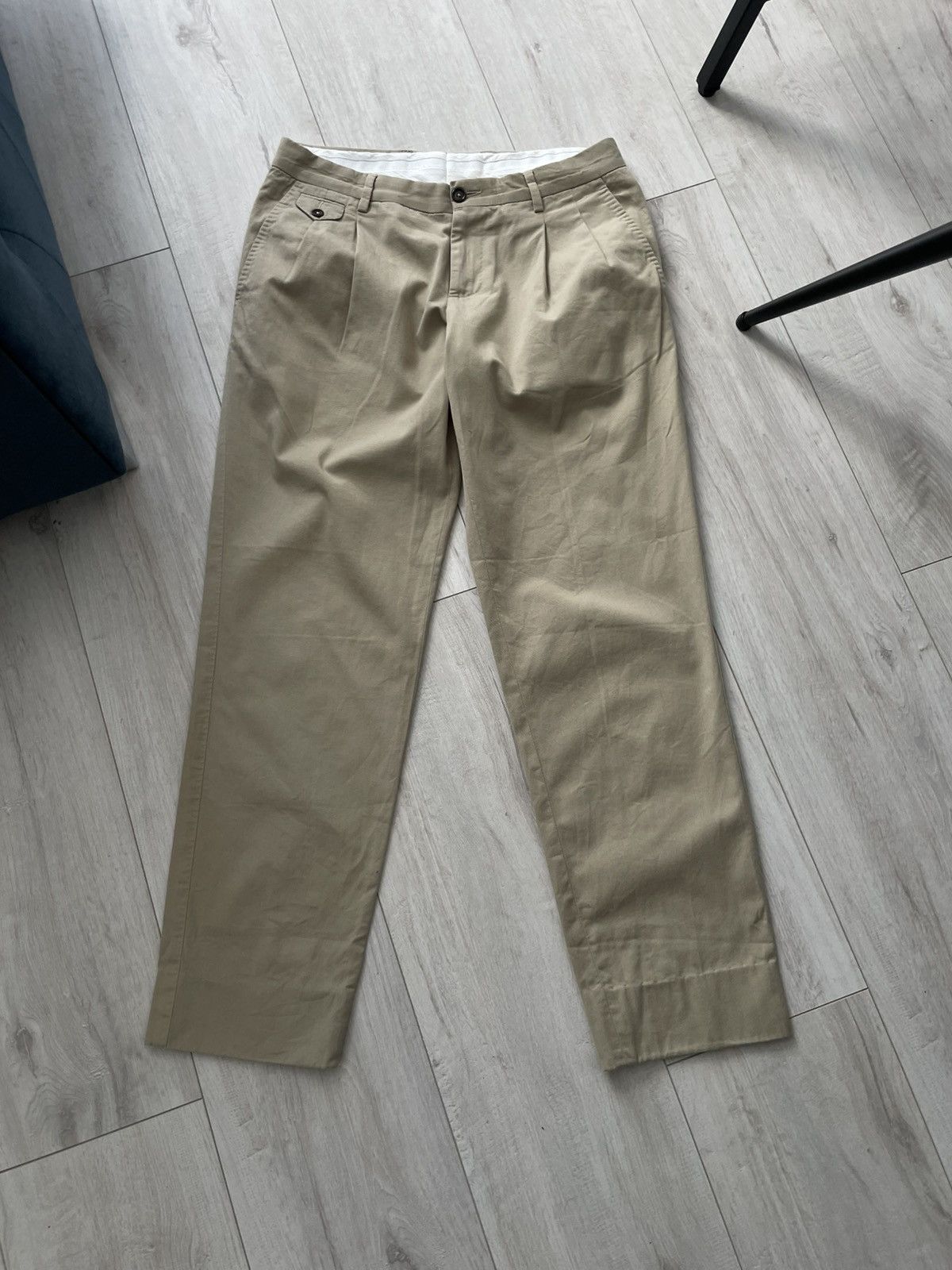 Dolce & Gabbana Dolce & Gabbana Beige Pants Bee Luxury RARE Size 27" / US 4 / IT 40 - 2 Thumbnail