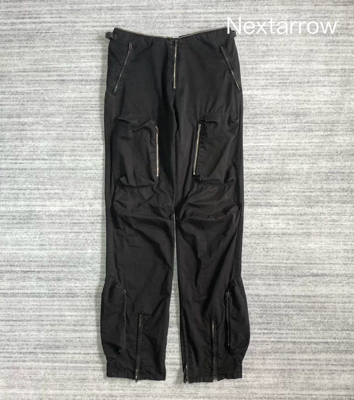 パンツ 2000s Archive HELMUT LANG Check Slackes Helmut Lang Helmut Lang 99SS Astro Cargo Zipper Shell Pants