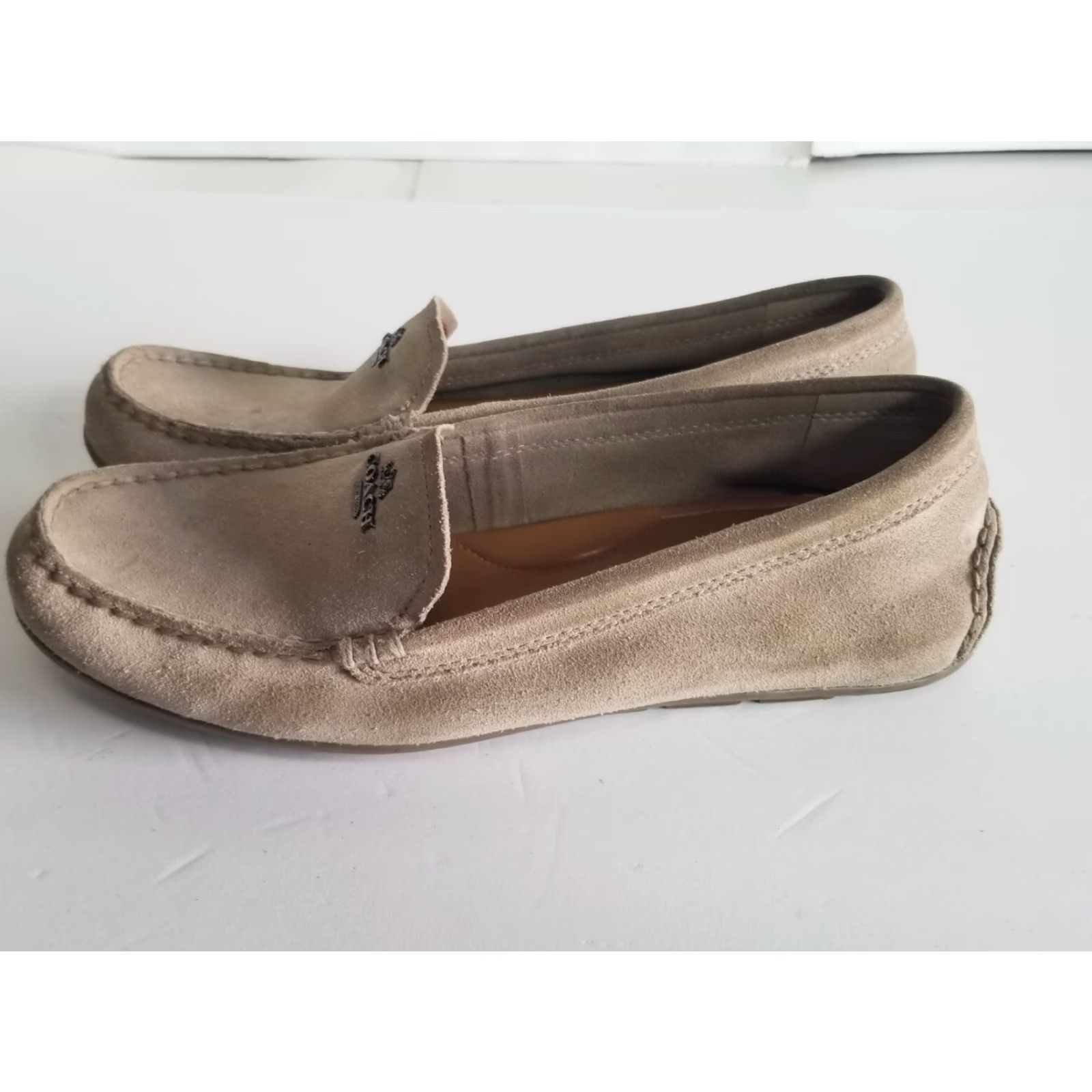 Coach Coach Mary Lock Up Driver Loafer Slip On Round Toe Suede Leather Gray Size 8.5 B Womens Casual Size US 9 / IT 39 - 5 Thumbnail