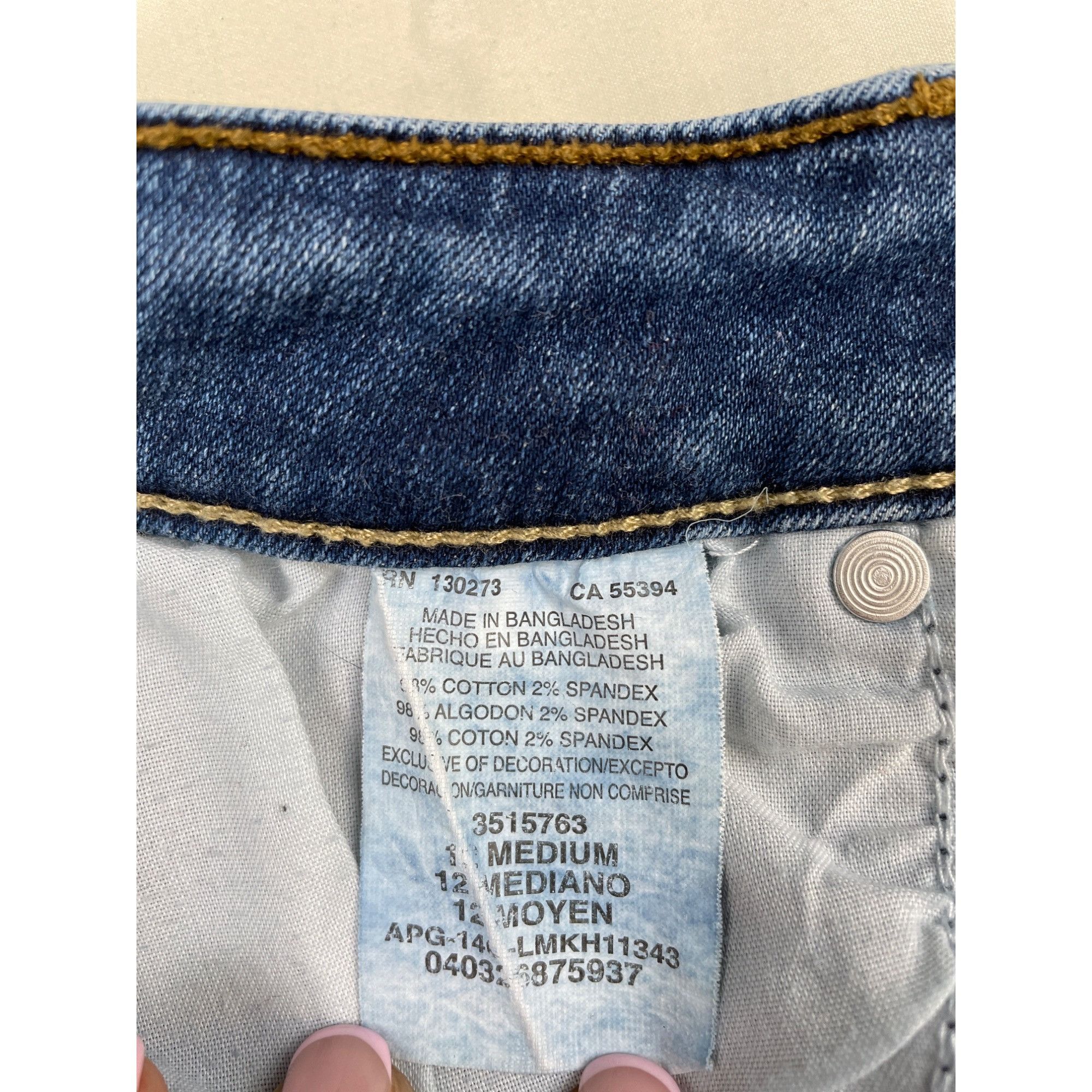 Lee Lee Women's Blue Midrise fit Straight Stretch Jeans Size 32 Size 32" / US 10 / IT 46 - 6 Thumbnail