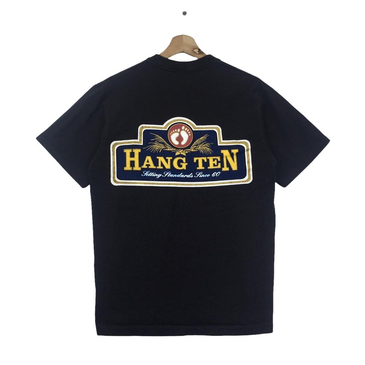Hang Ten Vtg 80’ HANG TEN Surfing Hawaii Foot Logo Tee Shirt Size US M / EU 48-50 / 2 - 1 Thumbnail