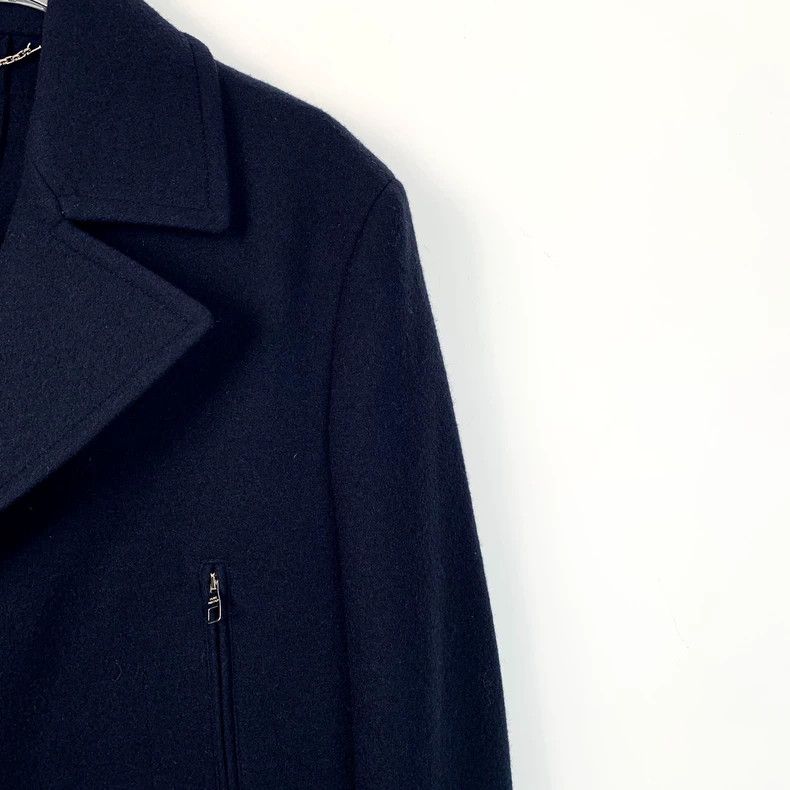 Louis Vuitton Louis Vuitton Dark Blue Wool Lapel Long Sleeve Jacket Size US S / EU 44-46 / 1 - 3 Thumbnail