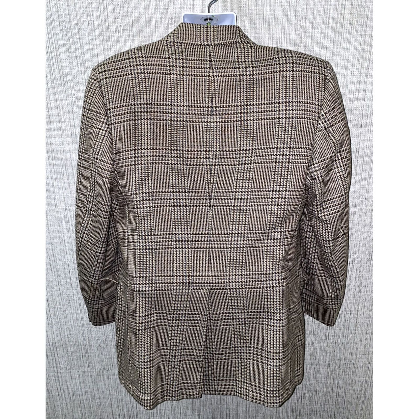 Vintage Hart Schaffner And Marx Jack Nicklaus Mens Brown Plaid 2 Button Coat Size 44 Size US S / EU 44-46 / 1 - 4 Thumbnail