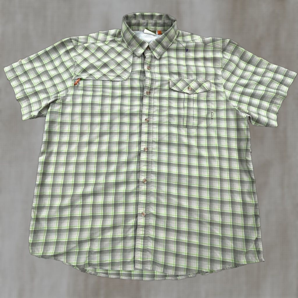Vintage Howler Bros Shirt Men Medium Green Plaid Button Up Performance Hiking Camp Size US M / EU 48-50 / 2 - 1 Thumbnail
