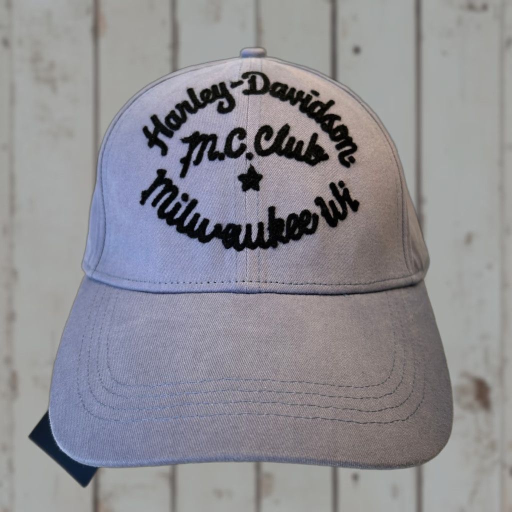 Harley Davidson Harley-Davidson MC Club Milwaukee Wi Strapback Dad Hat NEW SEE SUN WEAR Size ONE SIZE - 1 Thumbnail