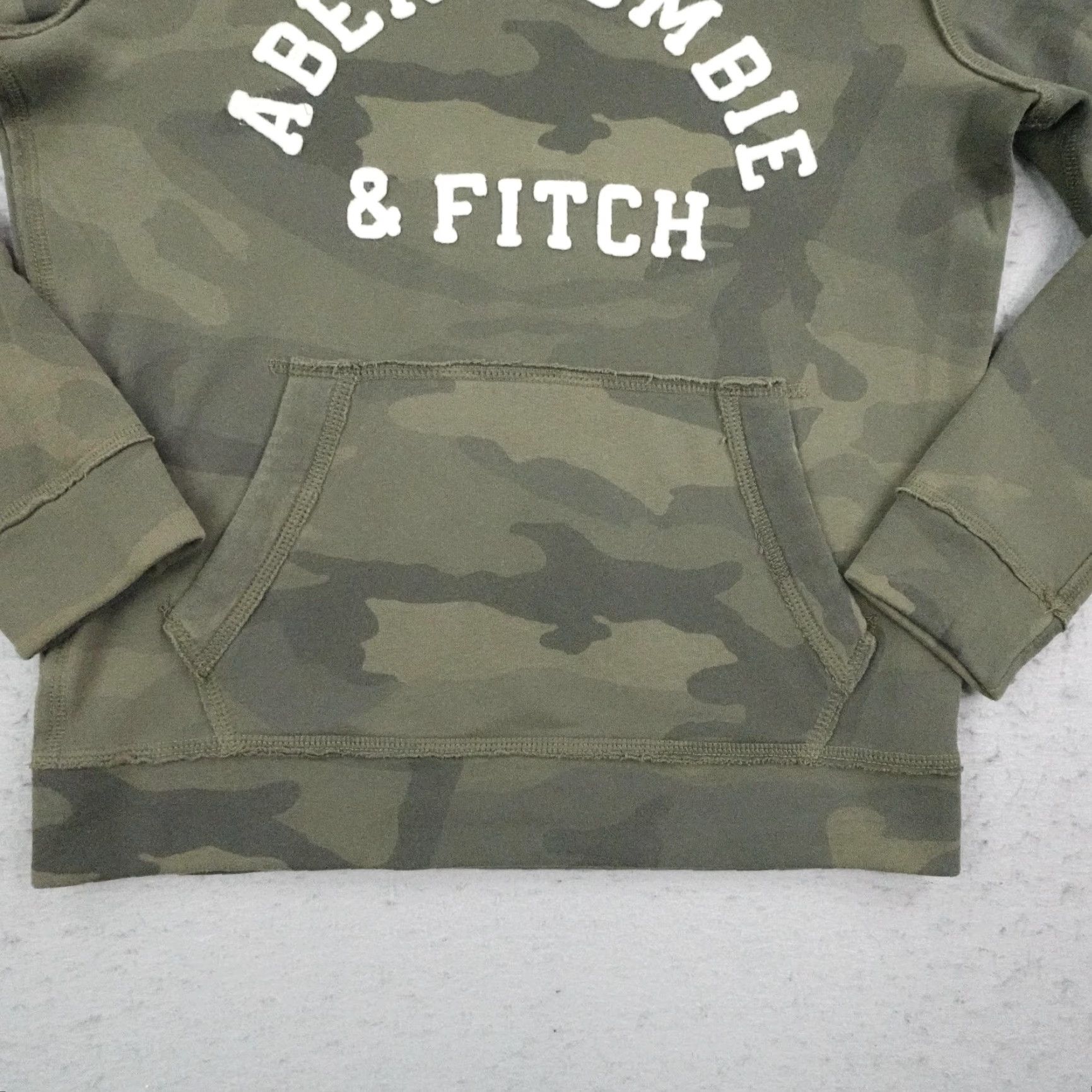 Abercrombie & Fitch VINTAGE Abercrombie & Fitch Hoodie Mens XS Green Camouflage Pullover Fleece Sweatshirt Y2K Size US XS / EU 42 / 0 - 4 Thumbnail