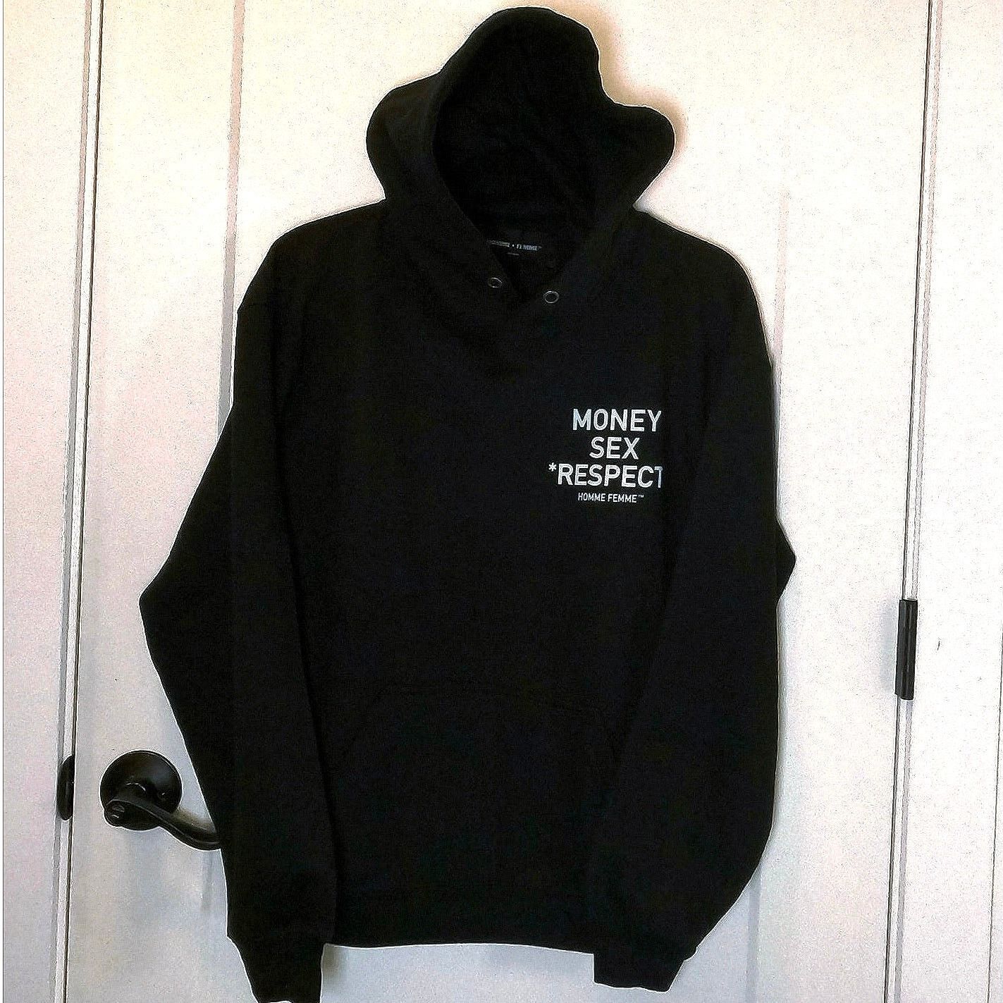 Homme + Femme La •NWT• Homme + Femme LA Black Money Sex Respect Hoodie Medium Size US M / EU 48-50 / 2 - 5 Thumbnail