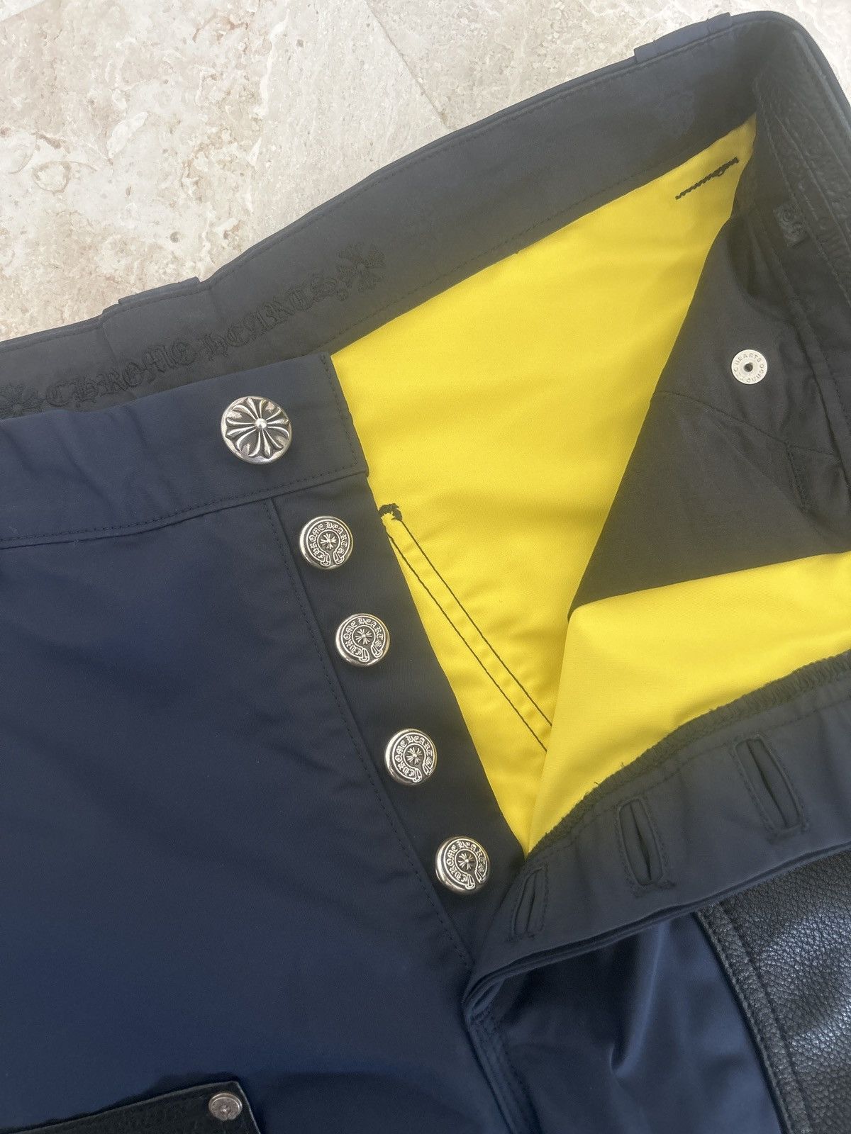 Chrome Hearts Chrome Hearts Blue Carpenters with Yellow Patch and Leather Size US 34 / EU 50 - 6 Thumbnail