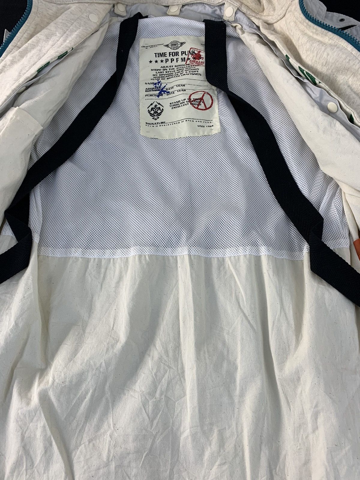 Japanese Brand Hype 90s PPFM Time For Punk Double Breasted Hooded Jacket Size M / US 6-8 / IT 42-44 - 6 Thumbnail