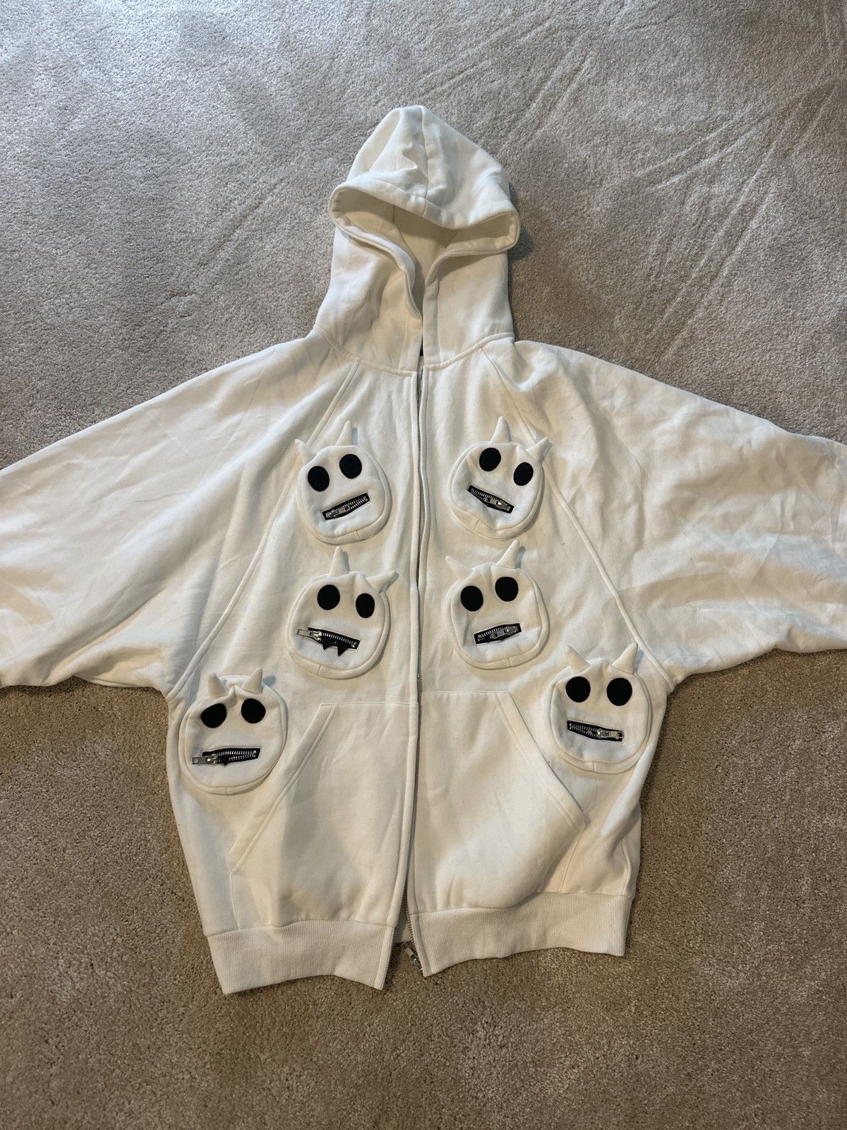 Other Syckli Edward Skeletrix Ghosts Multi faced Zip Up Hoodie Size US M / EU 48-50 / 2 - 1 Thumbnail