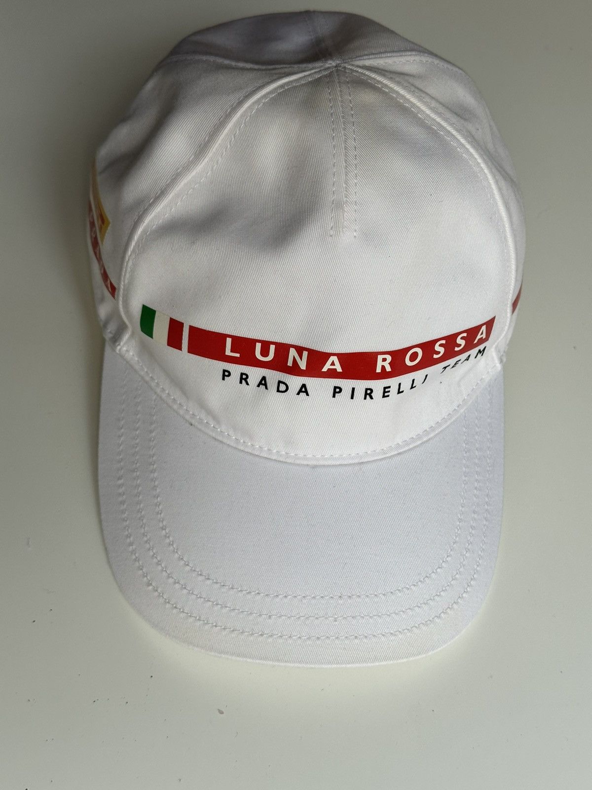 Prada Prada Luna Rossa Vintage Rare 00s Luxury Red Tab Cap Size ONE SIZE - 3 Thumbnail