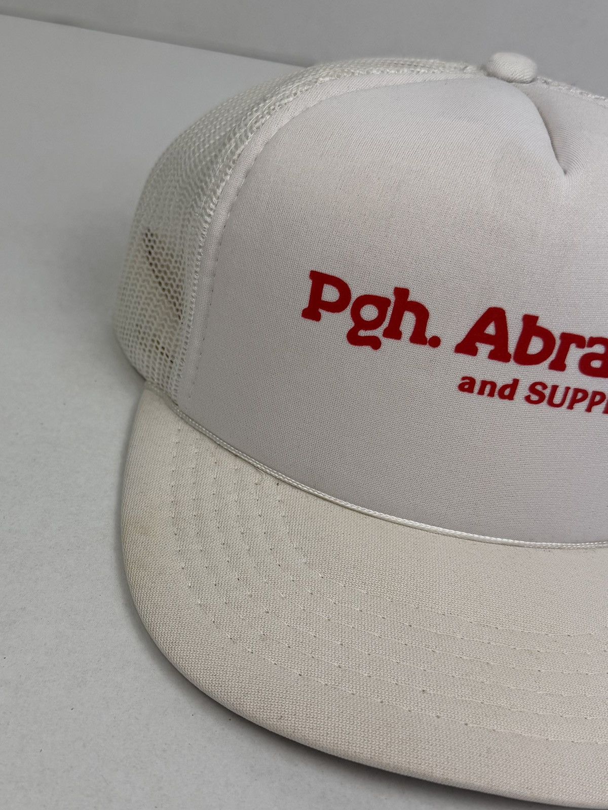Yupong Vintage Pittsburgh Abrasive Supply Co Trucker Snapback Hat Size ONE SIZE - 9 Thumbnail