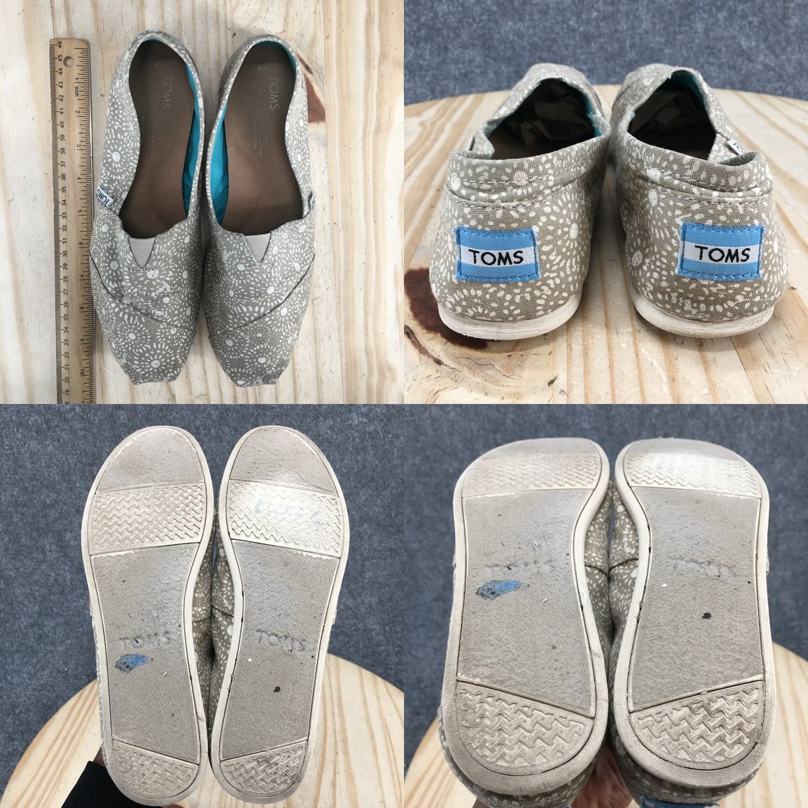 Toms TOMS Shoes Womens 8 Casual Slip-On Flats Multicolor Fabric Low Top Comfort Shoes Vol. 8 Women Slip-On Casual Flat Front White text Size M / US 6-8 / IT 42-44 - 8 Thumbnail