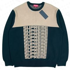 Supreme Logo Repeat Sweater | Grailed