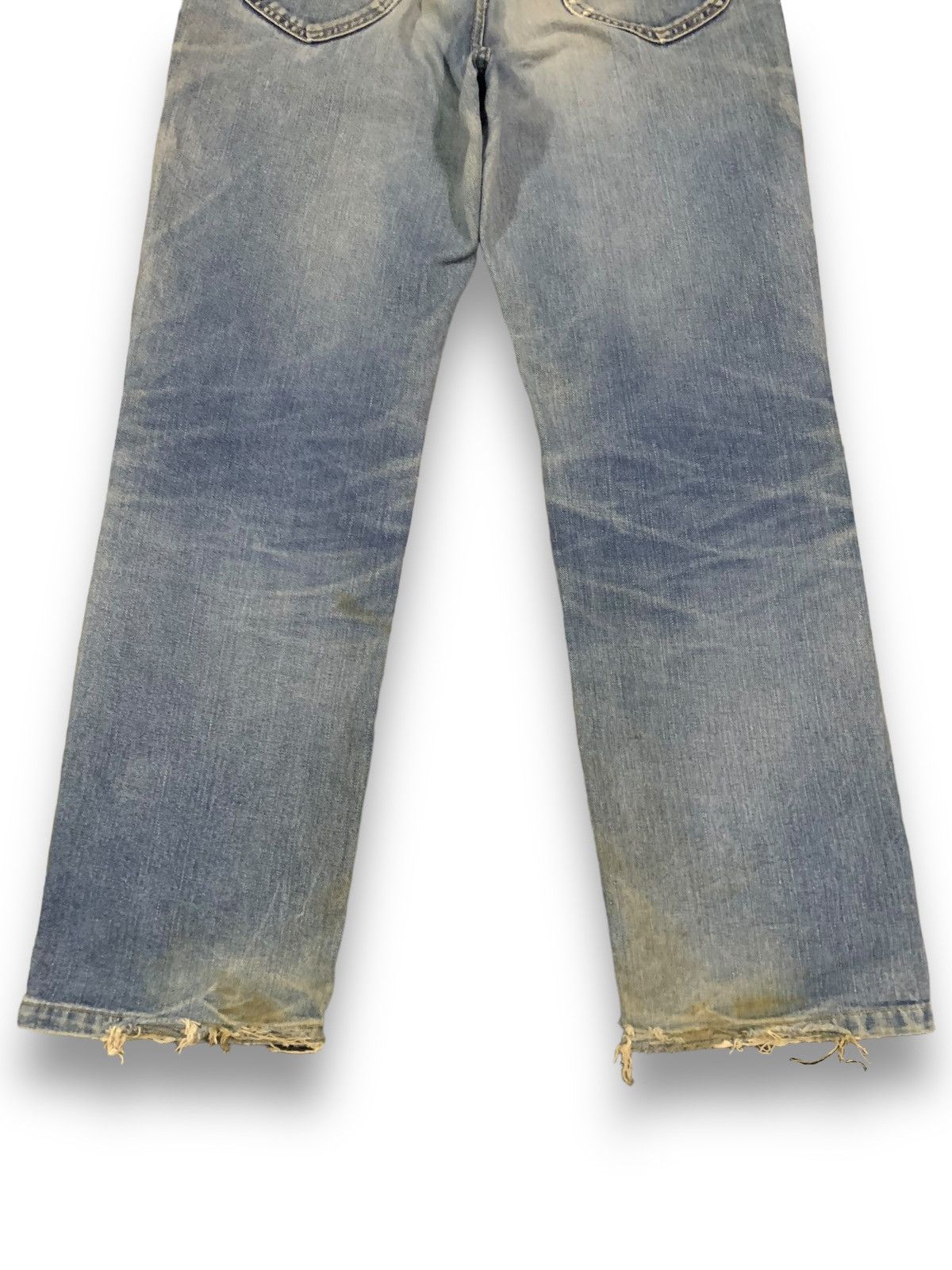 Lee Vintage Lee Riders x Edwin Mud Wash Distressed Grunge Jeans Size US 30 / EU 46 - 14 Thumbnail