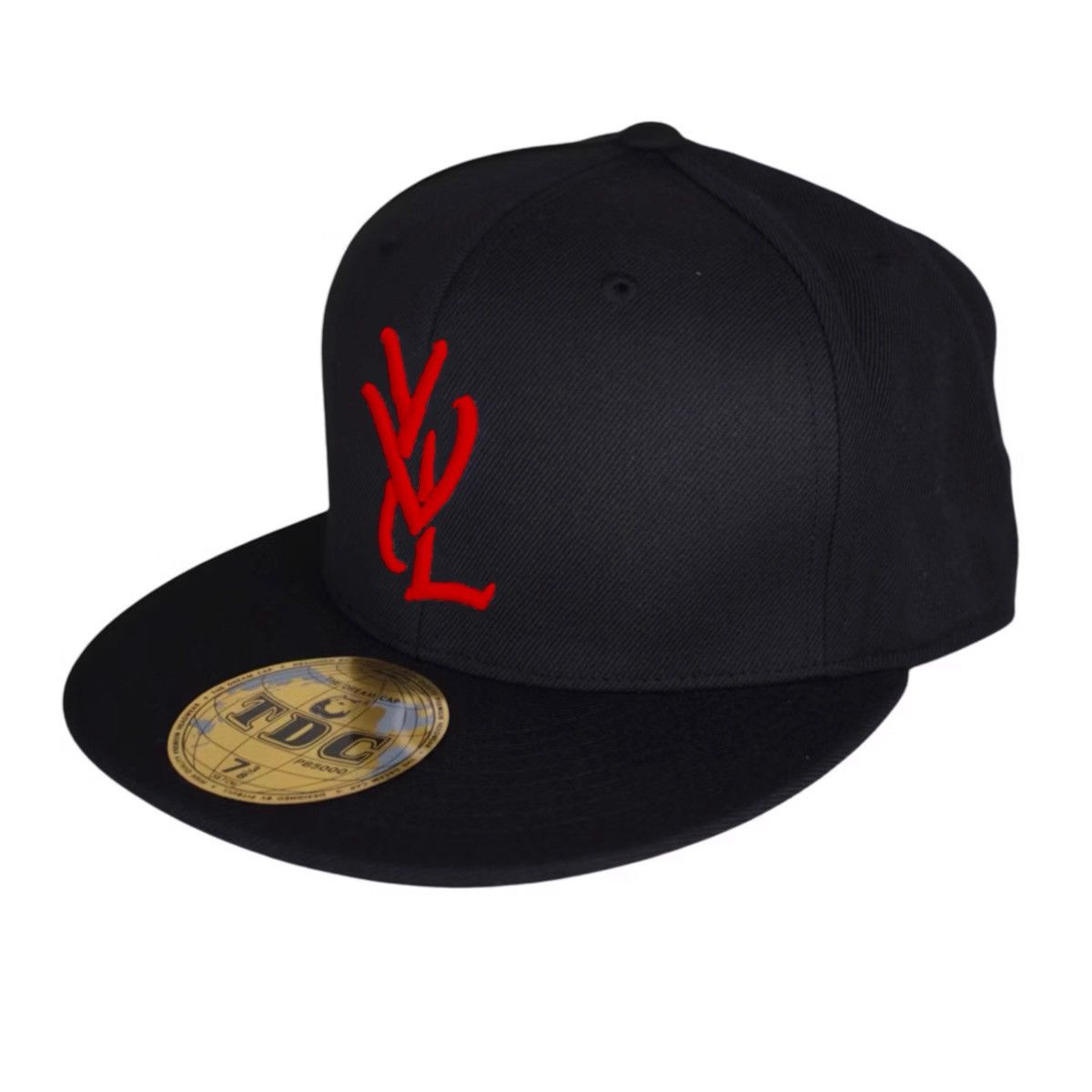 Playboi Carti Playboi Carti YVL Fitted hat RED ON BLACK + Brand New Size ONE SIZE - 5 Thumbnail