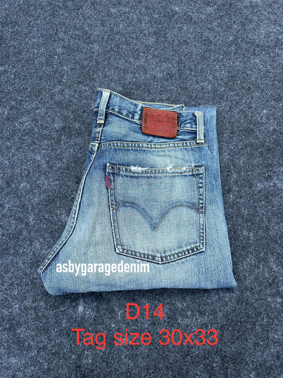 Levi's Vintage Levi’s 503 Japan Distressed Denim 30x30 D14 Size US 30 / EU 46 - 16 Thumbnail