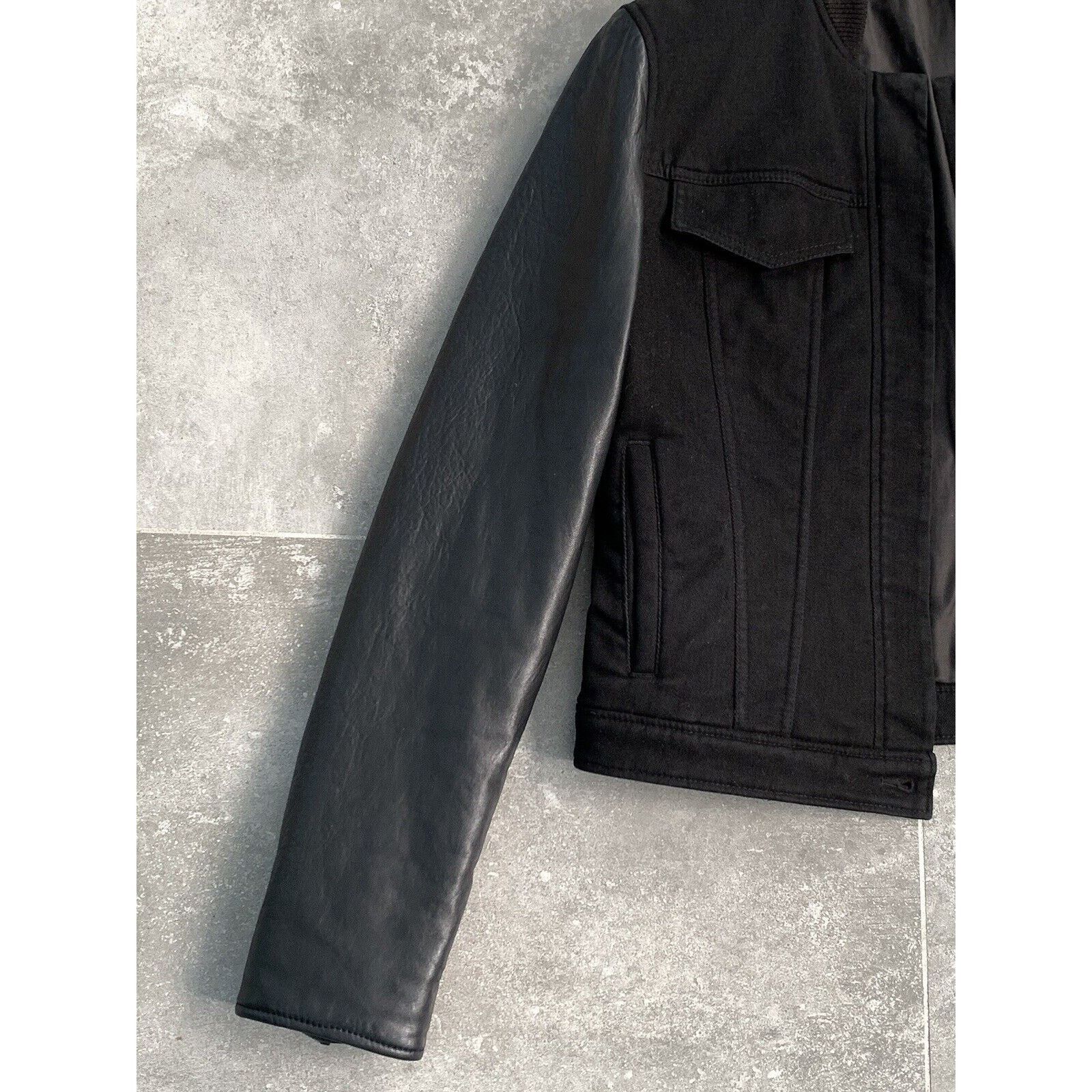 Designer × Japanese Brand × T by Alexander Wang Women ALEXANDER WANG LEATHER Insulated Bomber Jacket L UK 14 Size L / US 10 / IT 46 - 17 Thumbnail