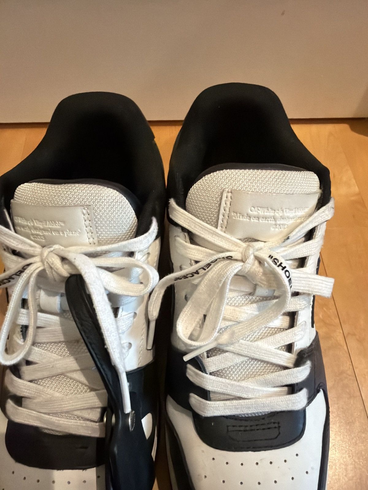 Off-White Off-White “Office” Sneakers Blk/Wht Size US 10 / EU 43 - 3 Thumbnail