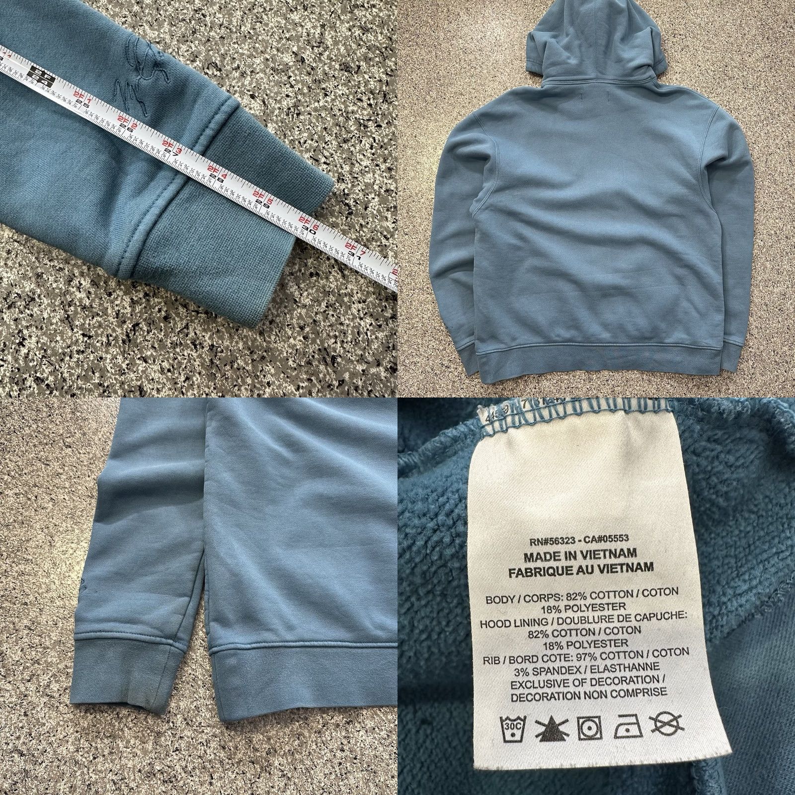 Nike Nike Jordan Pullover Hoodie Mens M Washed Blue DA9818 415 Nike Jordan Size US M / EU 48-50 / 2 - 8 Thumbnail