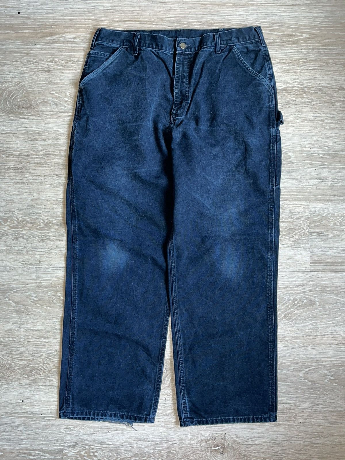 Vintage Crazy Y2K Faded Thrashed ERD Skater Wide Leg Carhartt Pants Size US 38 / EU 54 - 4 Thumbnail