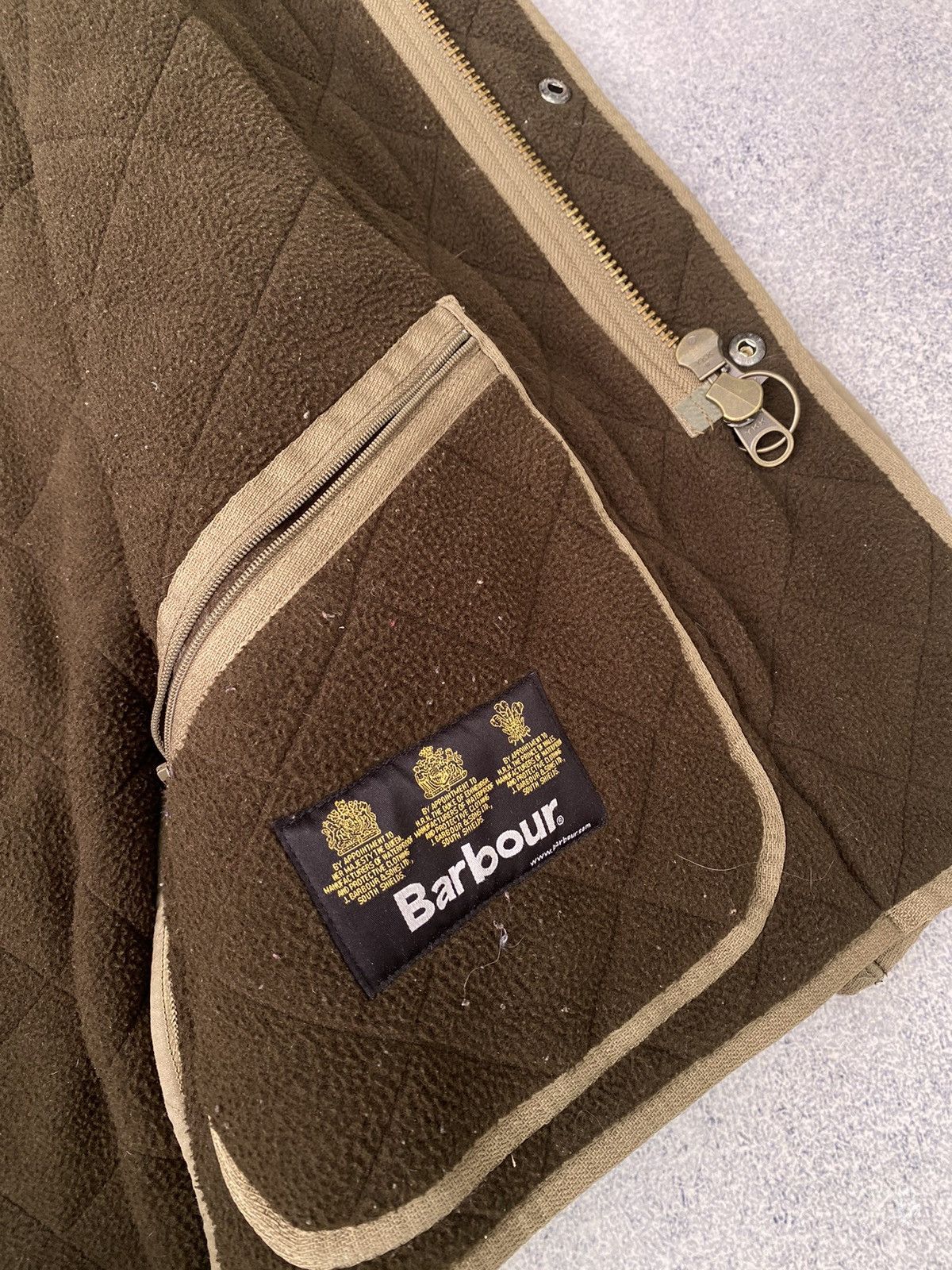 Barbour × Vintage Vintage Barbour Microfibre Polarquilt T Long Quilted Jacket Size US M / EU 48-50 / 2 - 11 Thumbnail