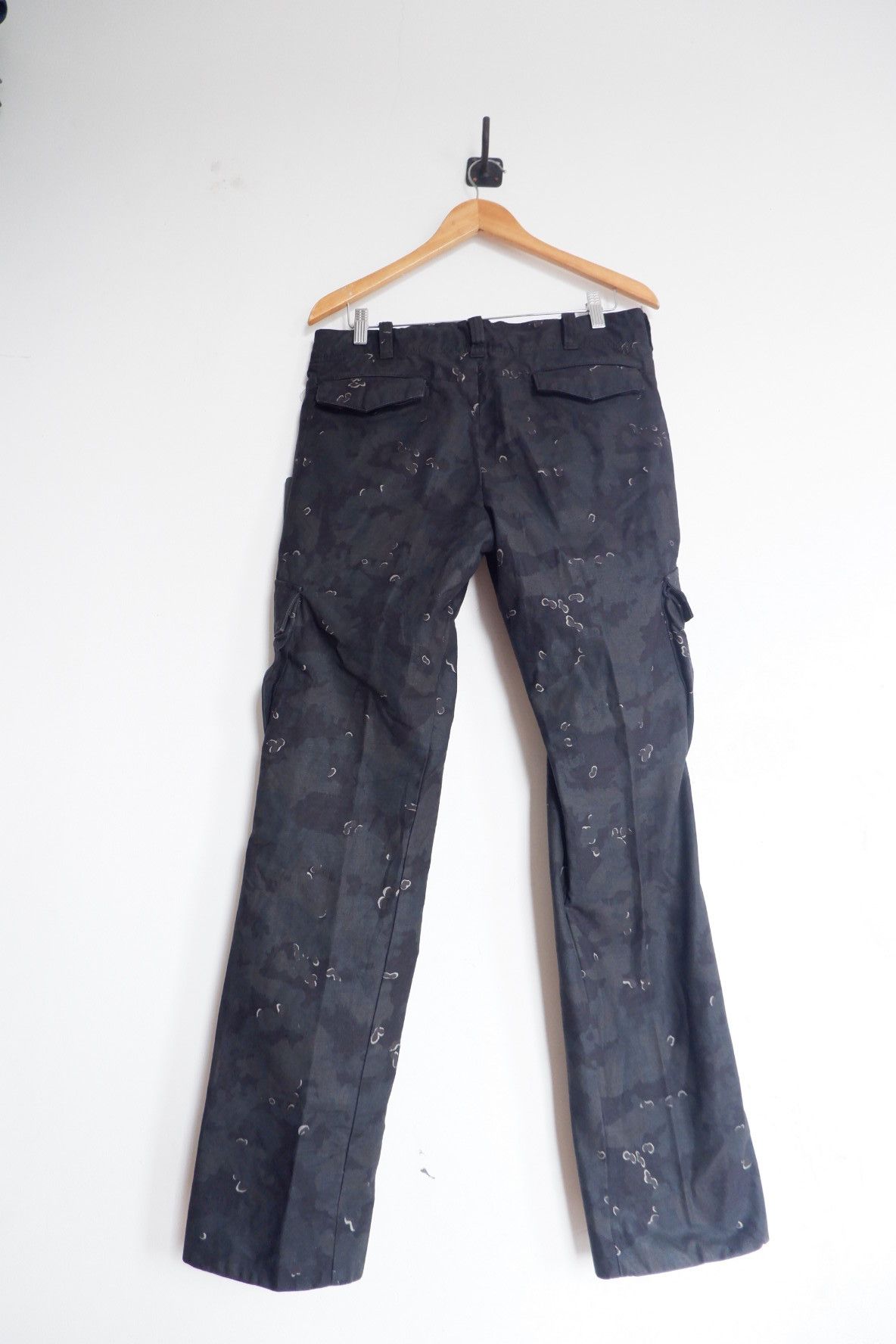 If Six Was Nine 1996 AG PEOTW Black Camo Cargo Pants Size US 32 / EU 48 - 2 Thumbnail