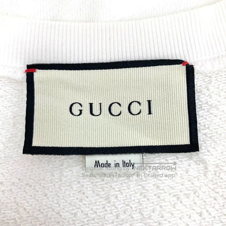 Gucci Gucci White logo letter net photo embroidered cotton round Size US S / EU 44-46 / 1 - 5 Thumbnail