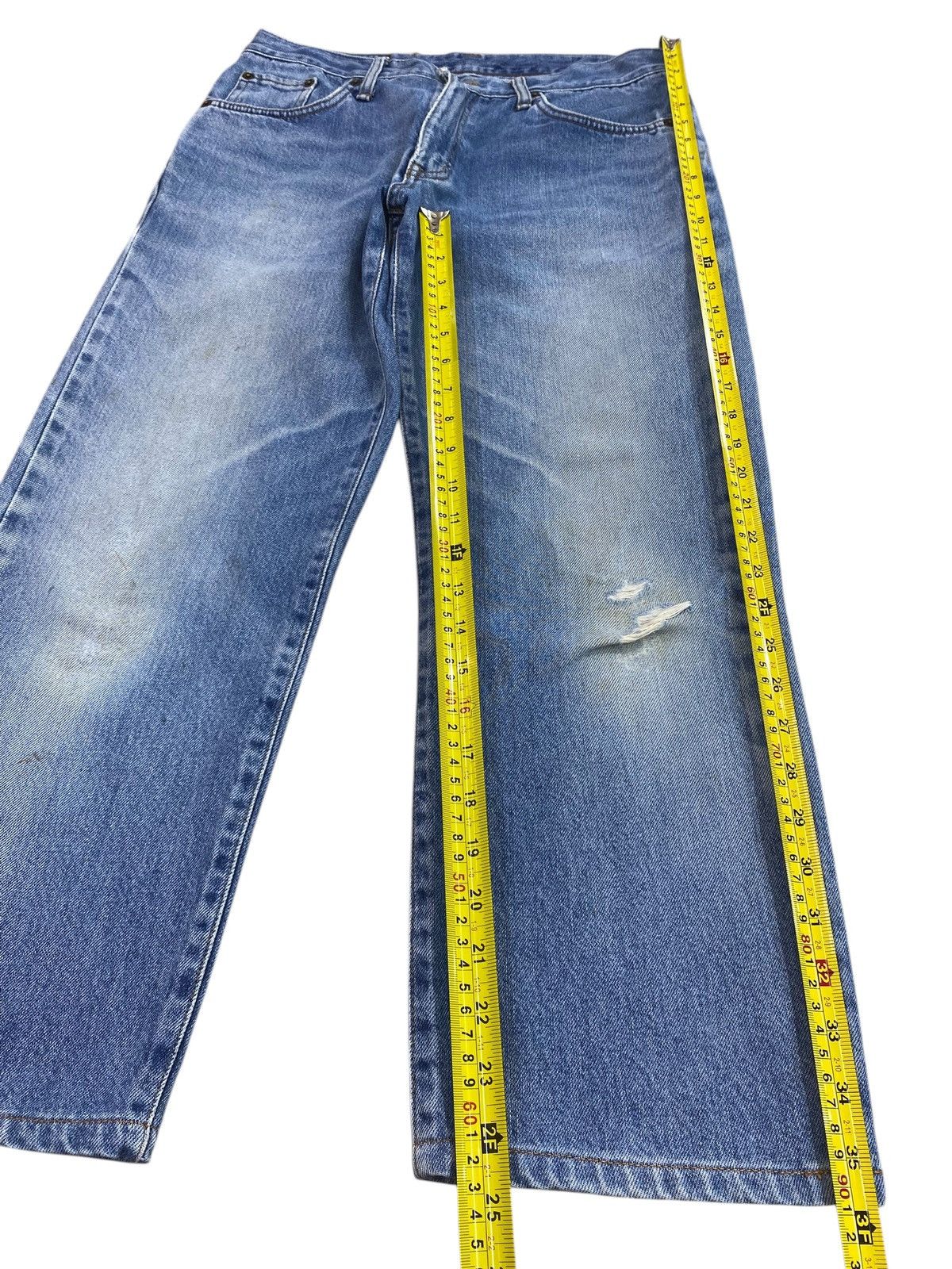 Edwin Edwin Vintage Whiskers Faded Wash Style Ripped Jeans Size US 32 / EU 48 - 7 Thumbnail
