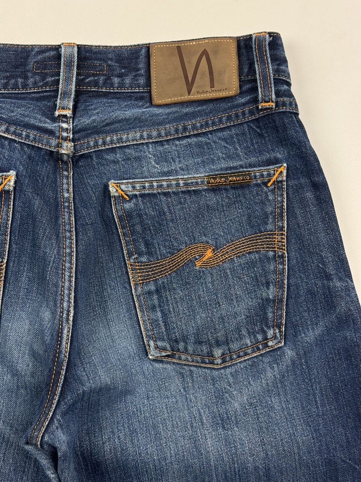 Nudie Jeans Nudie Jeans Steady Eddie Washed Selvage Denim Jeans Pants Size US 30 / EU 46 - 17 Thumbnail