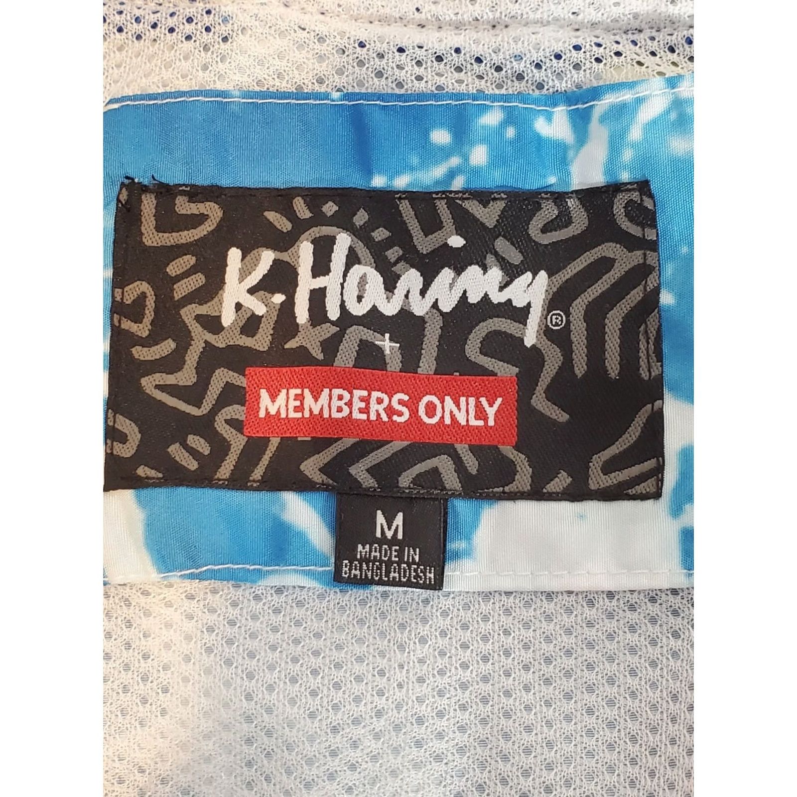Members Only Members Only X Keith Haring Tokyo Pop Windbreaker Jacket Blue MK011015 Mens M Size US M / EU 48-50 / 2 - 5 Thumbnail