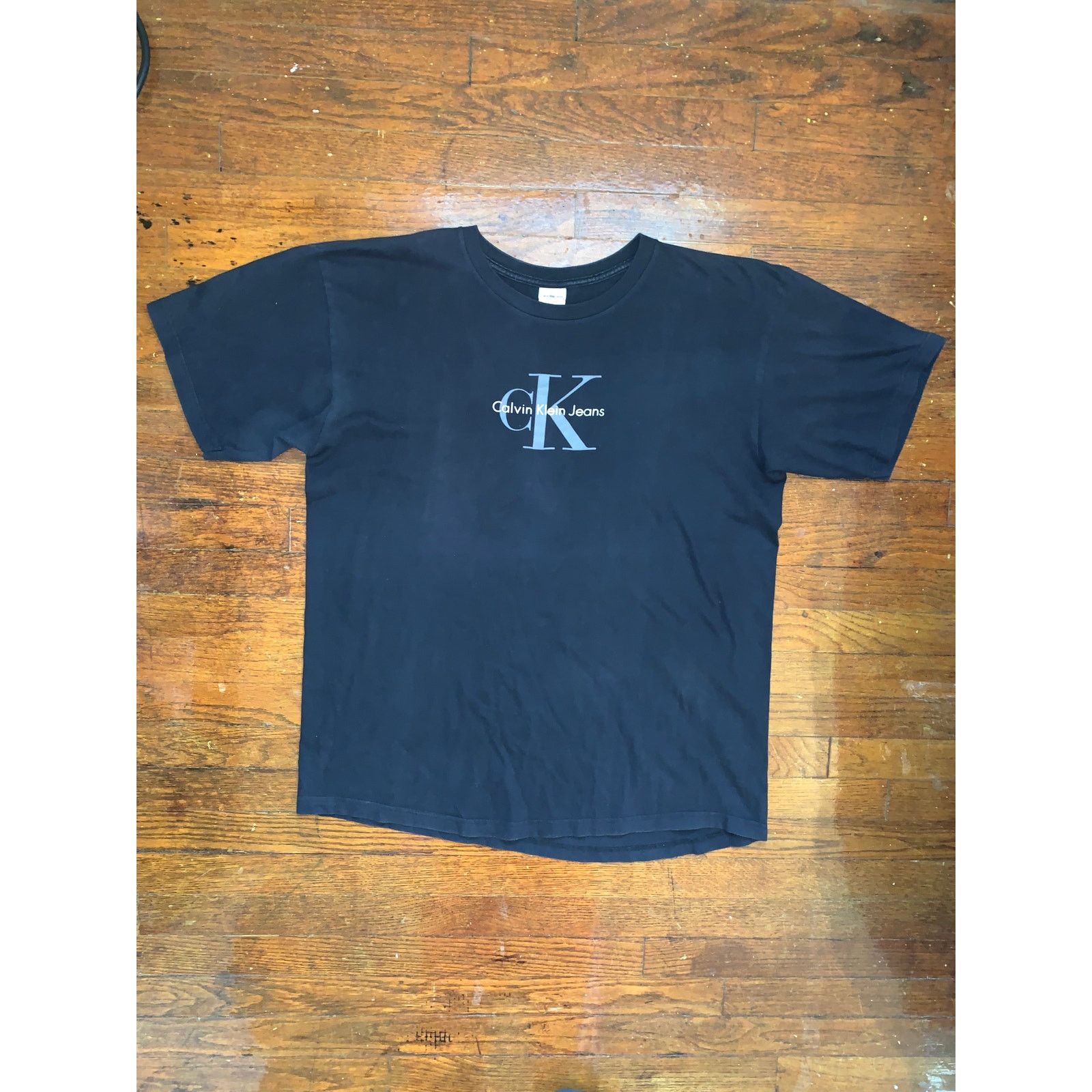 Calvin Klein Vintage 90s Calvin Klein Jeans Spell Out Tee Black XL Mexico Size US XL / EU 56 / 4 - 3 Thumbnail