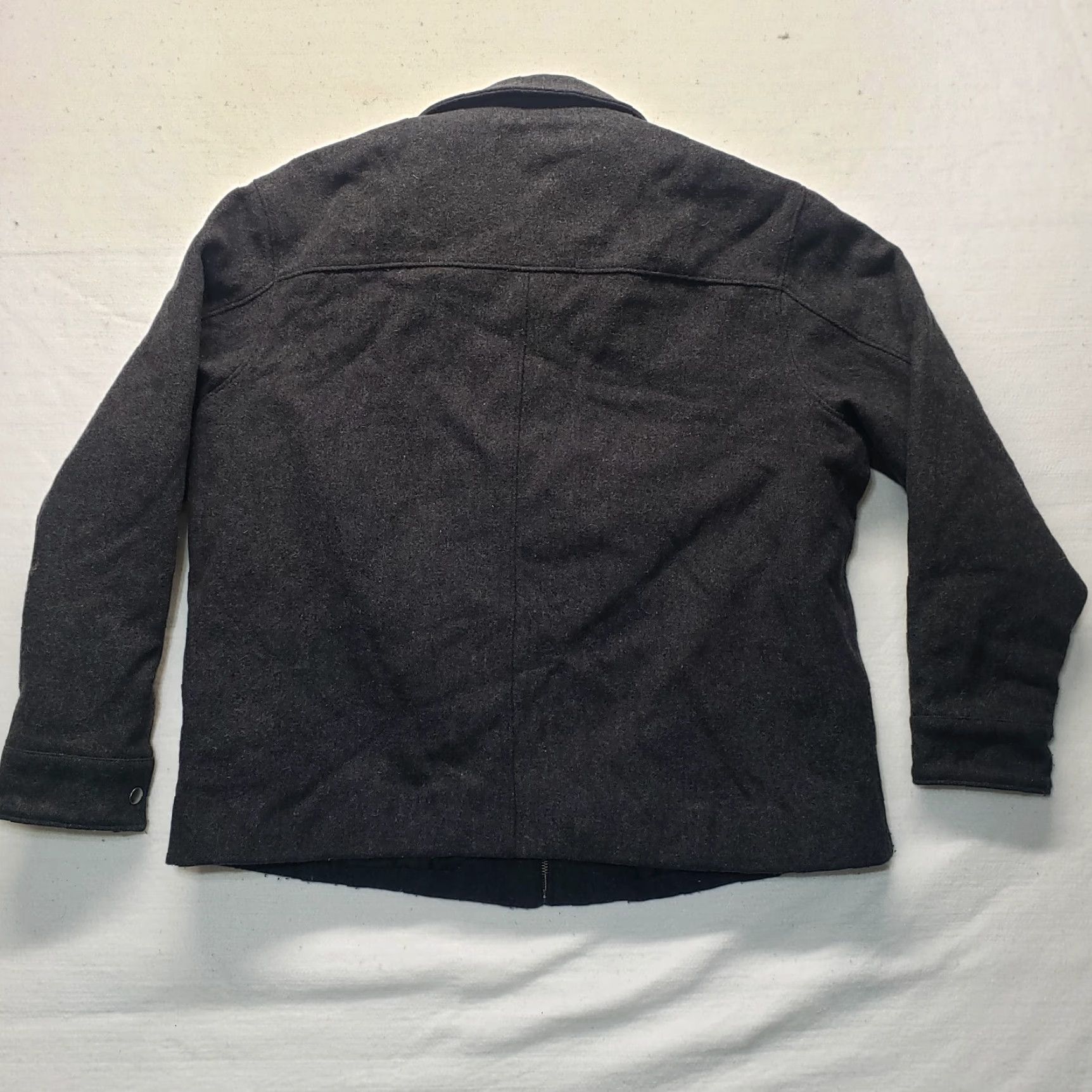 Merona Merona Gray Wool Blend Winter Coat Jacket Knit Collar Full Zip Adult Men's XL Jacket Mens XL Gray Wool Blend Winter Coat Size US XL / EU 56 / 4 - 7 Thumbnail